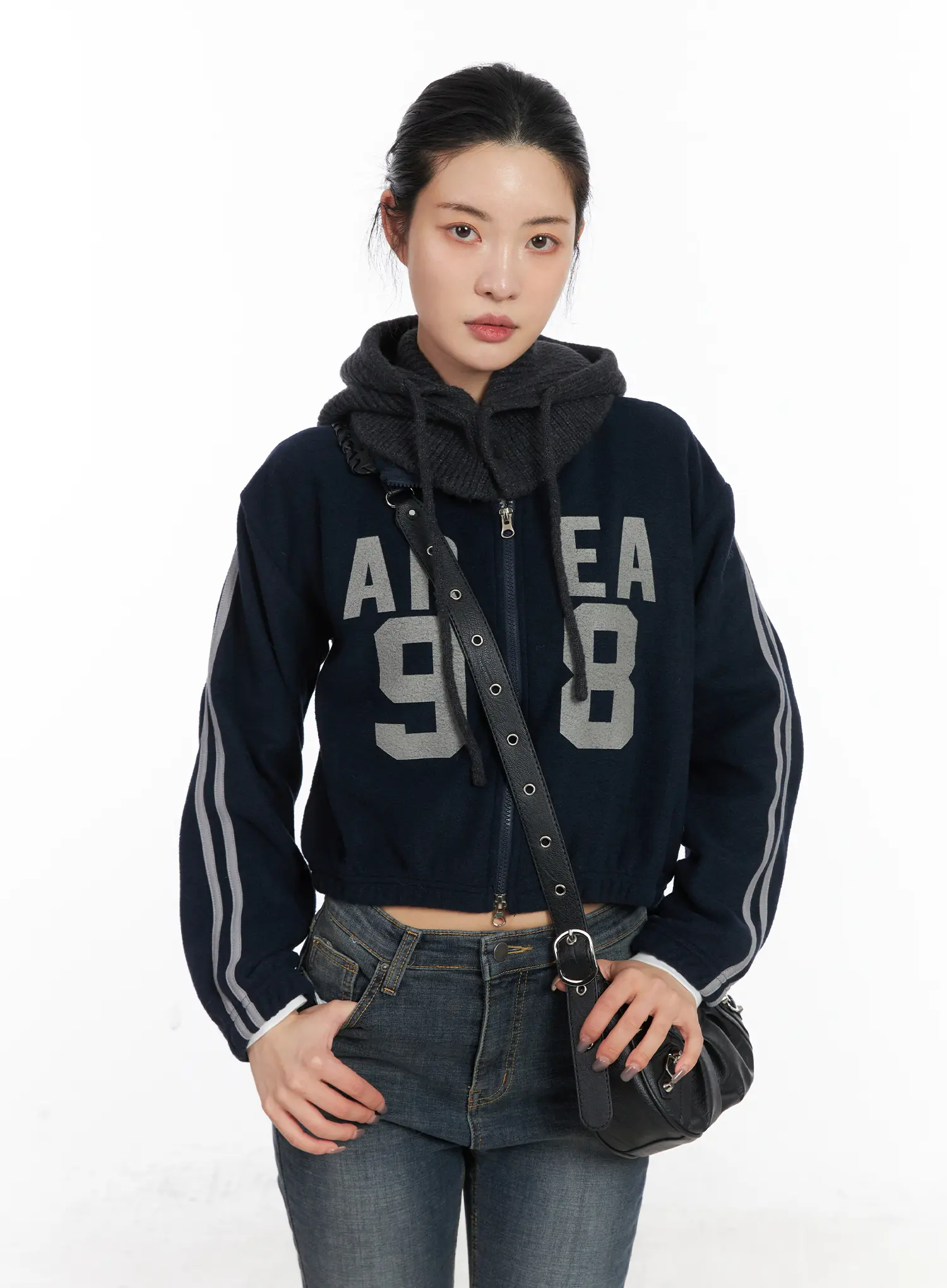 Slim-Fit Graphic Fleece Zip-Up CD509 - Image 4