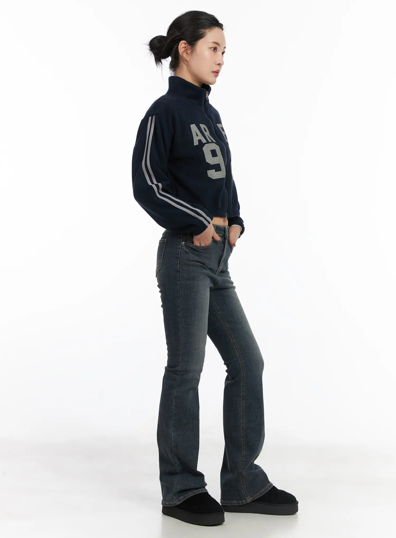 Slim-Fit Graphic Fleece Zip-Up CD509 - Image 6