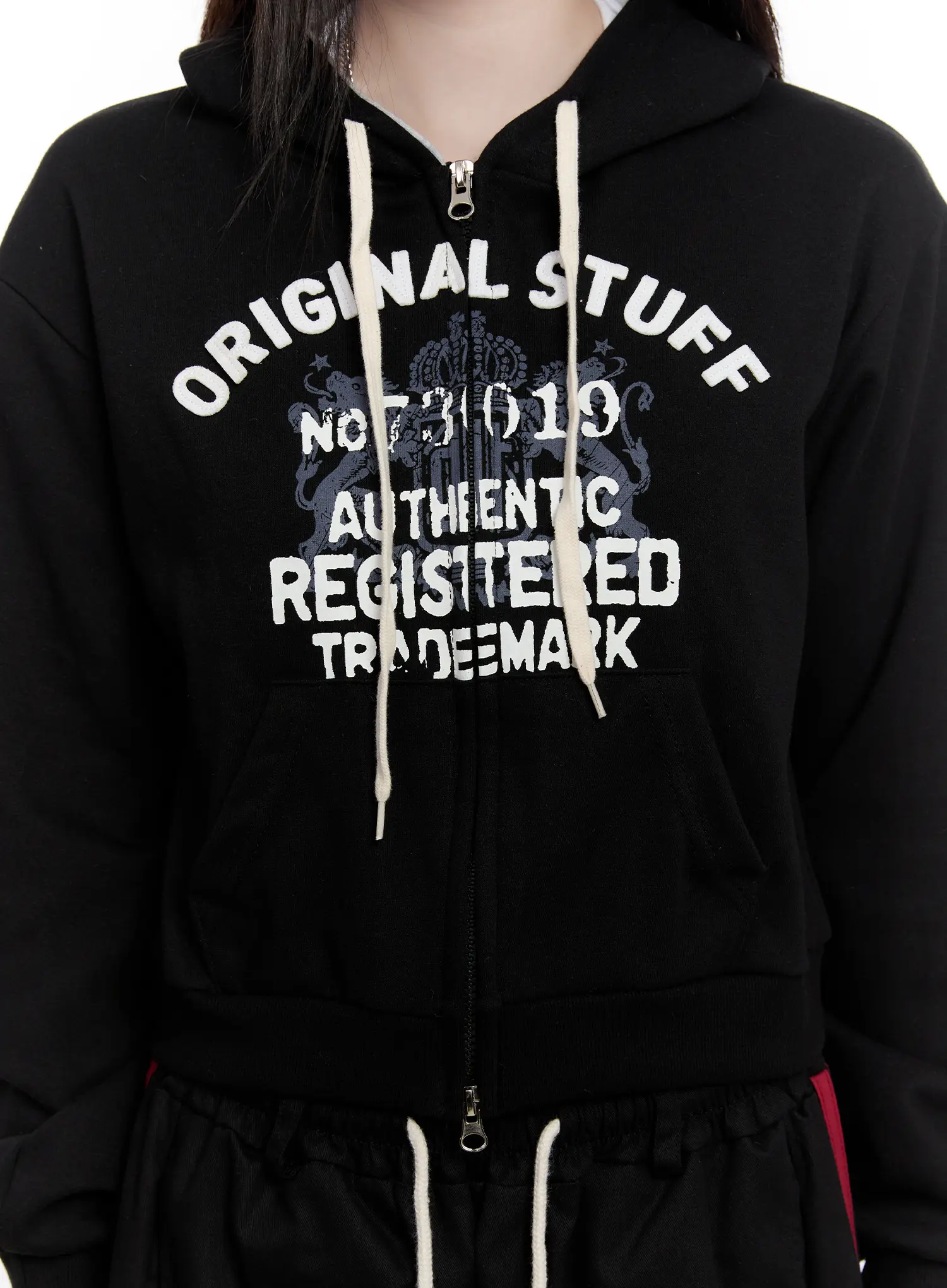 Slim-Fit Graphic Zip Hoodie CO501 - Image 3