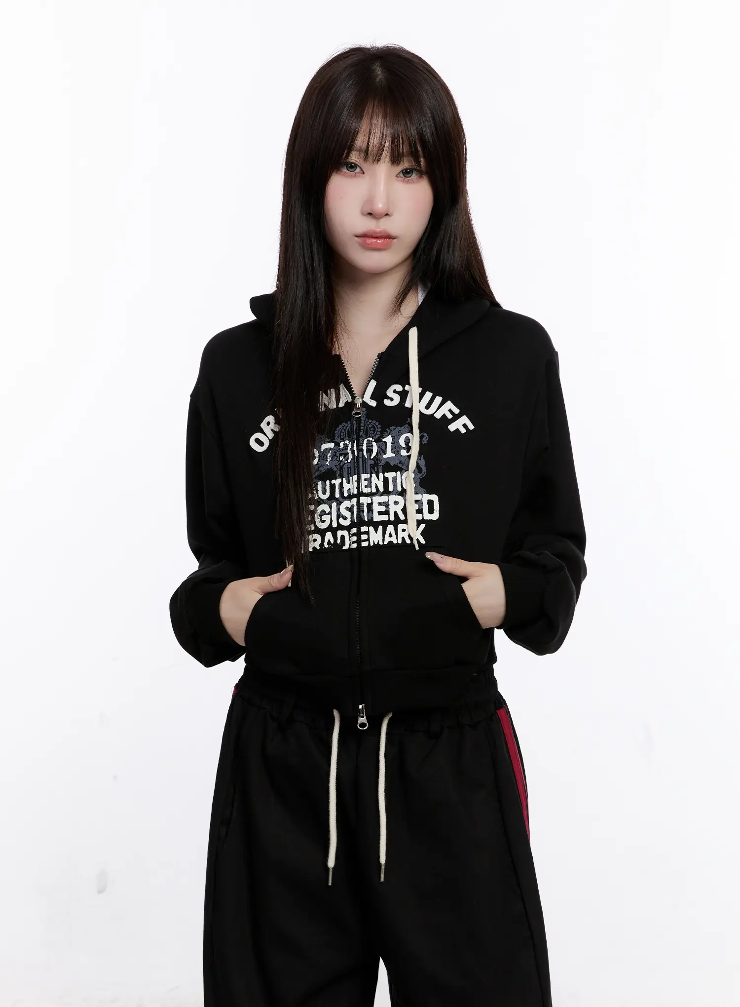 Slim-Fit Graphic Zip Hoodie CO501 - Image 4