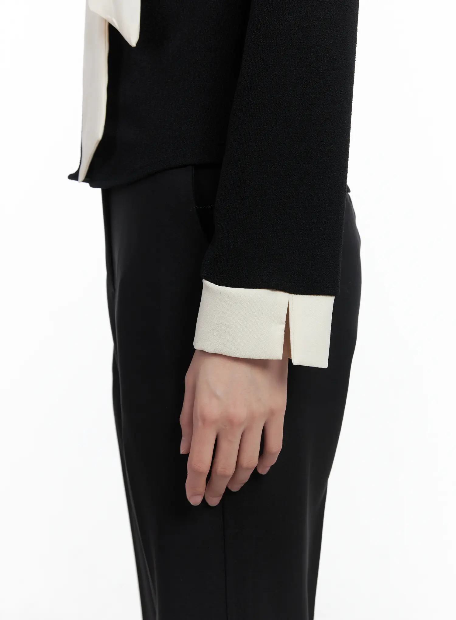 Slim-Fit Long Sleeve Scarf Blouse CN519 - Image 5