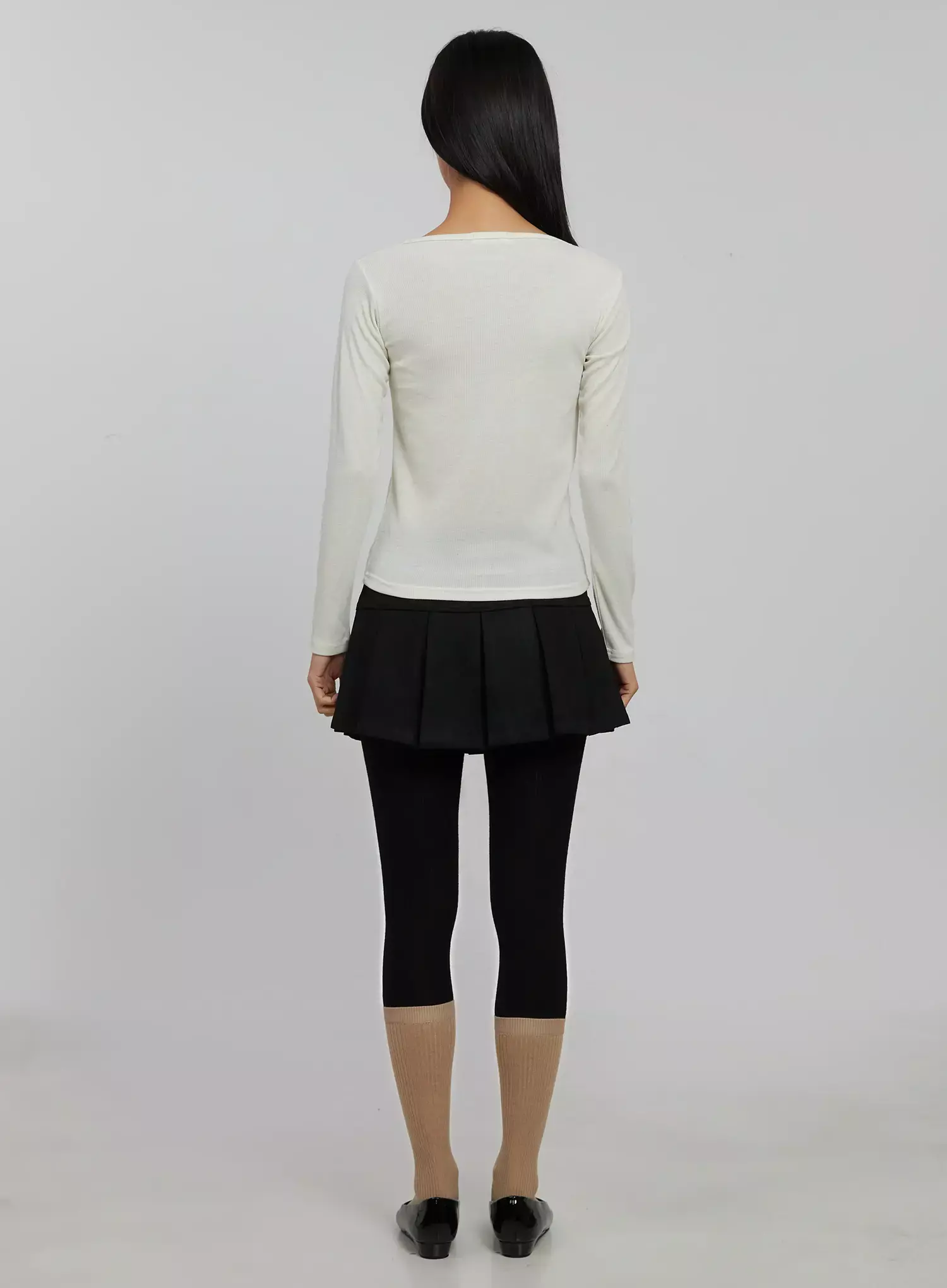 Slim Fit Ribbed Top IJ509 - Image 10