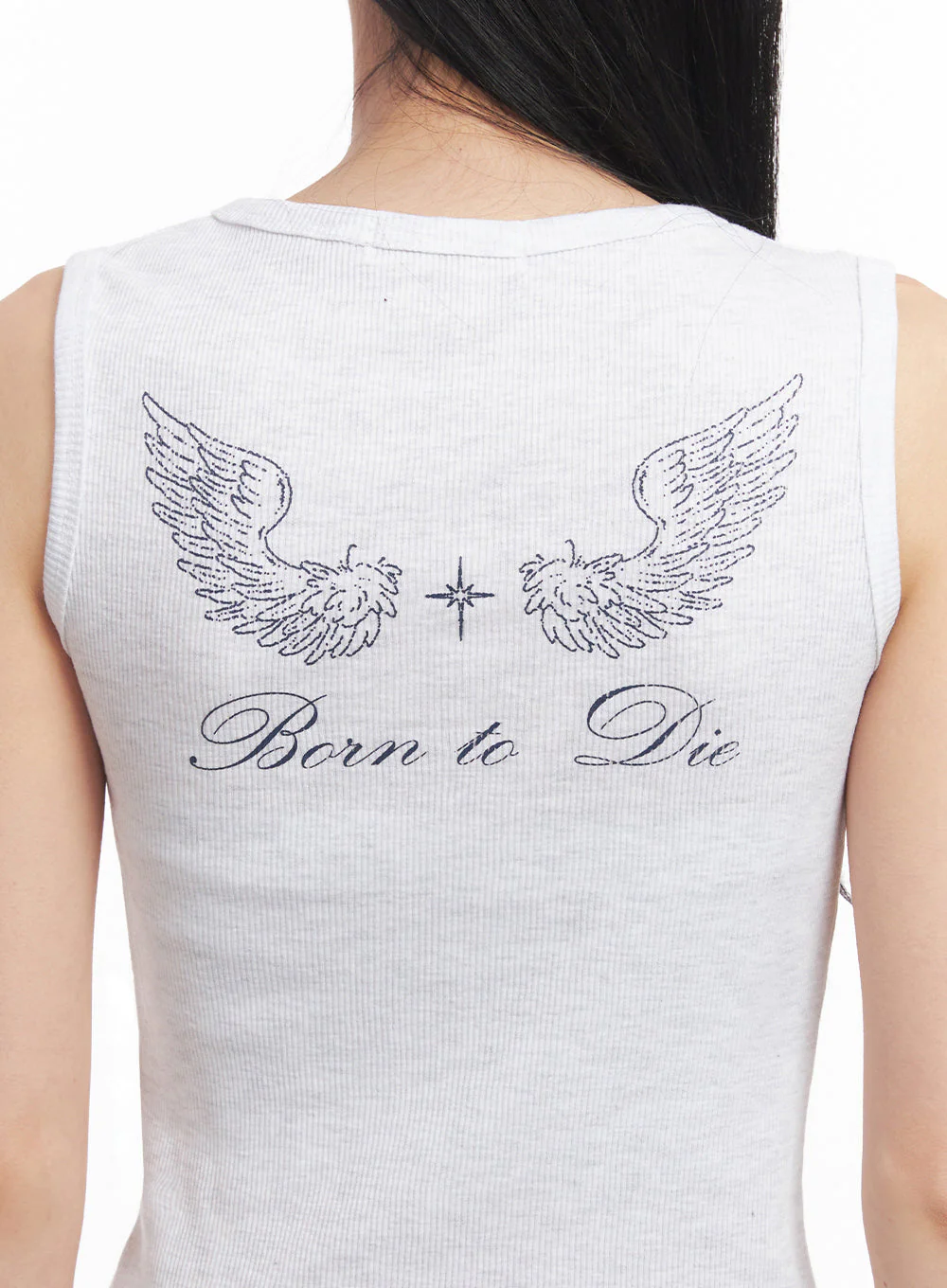 Slim-Fit Sleeveless Star Graphic Top IY516 - Image 5