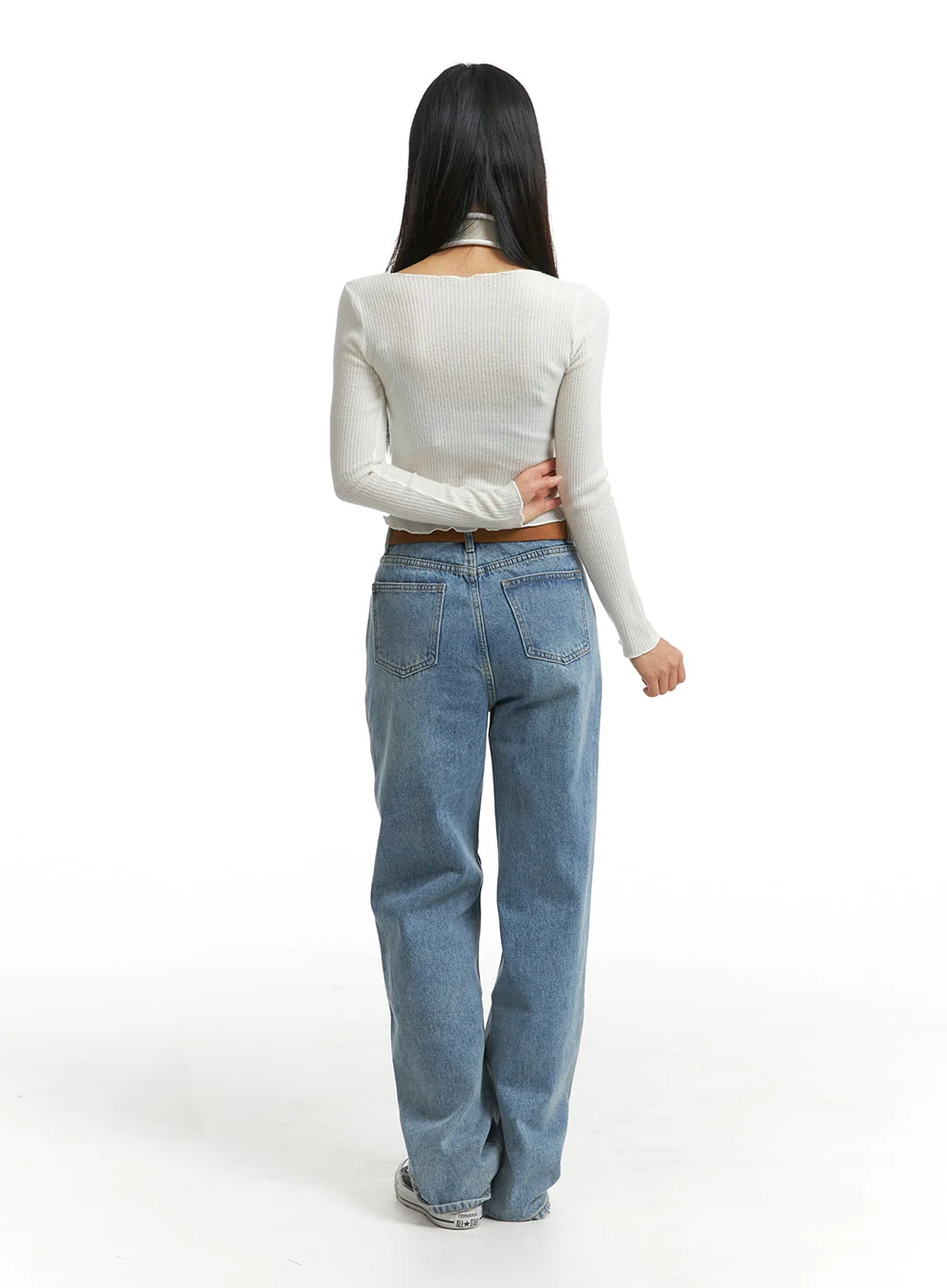 Slim Fit Solid Long Sleeve OJ405 - Image 5