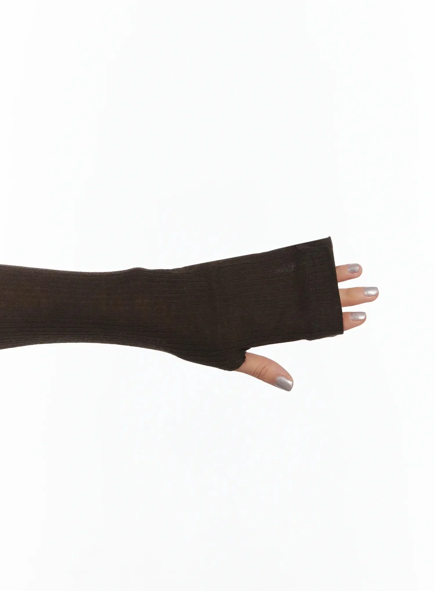 Slim Fit Thumbhole Turtleneck Top ID503 - Image 3