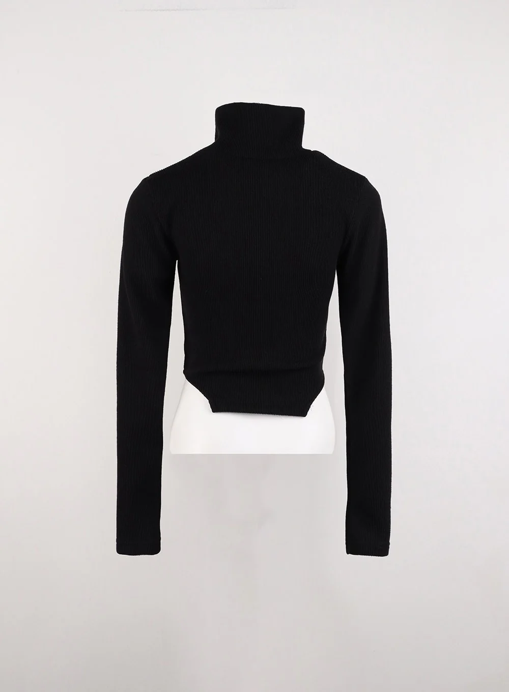 Slim Fit Zip Up Knit Top ID306 - Image 9