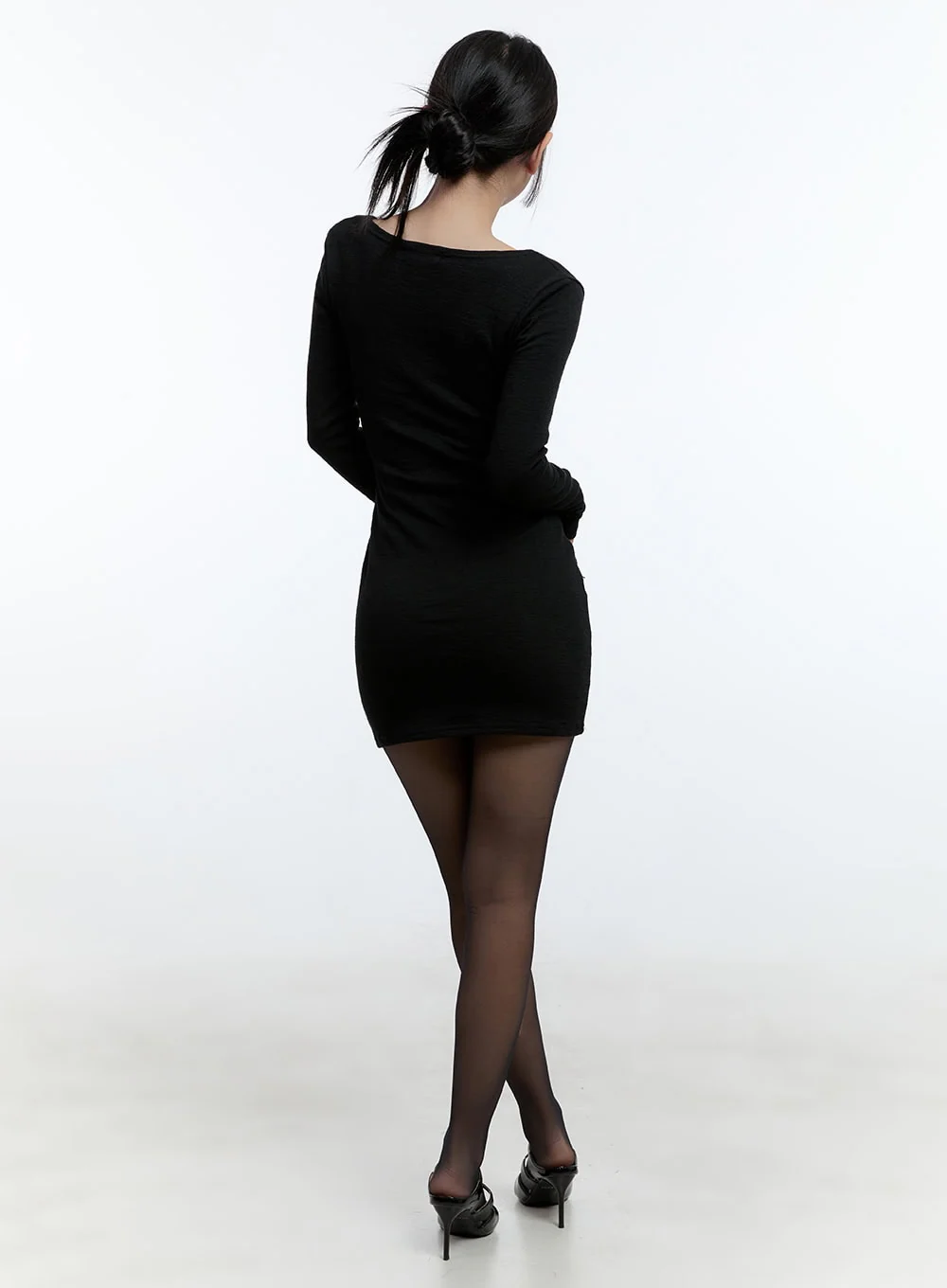 SlimFit Pocketed Mini Dress CD420 - Image 6