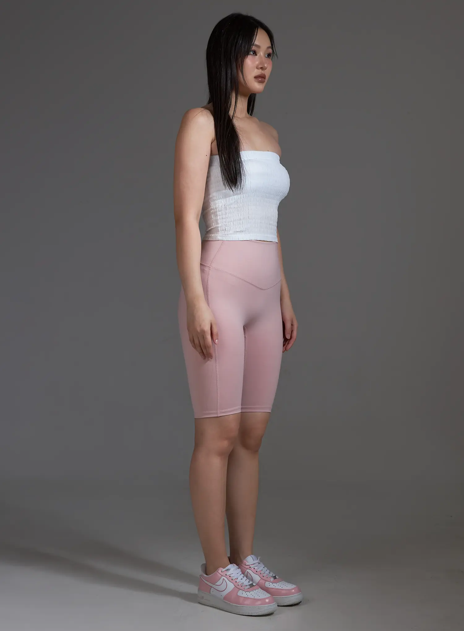 Smocked Frill Tube Top (White) IO517 - Image 5