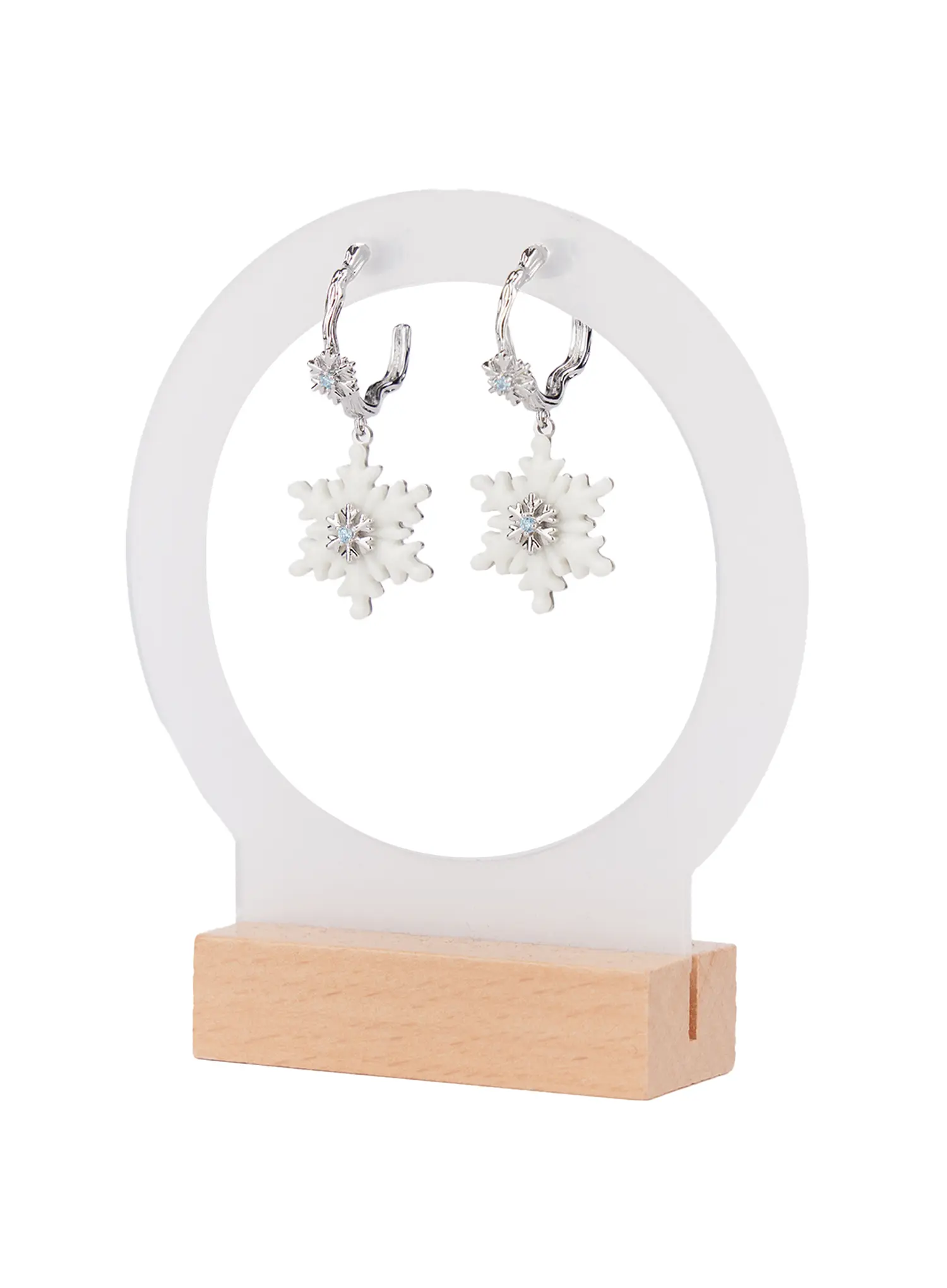 Snowflake Dangle Earrings IF526 - Image 6