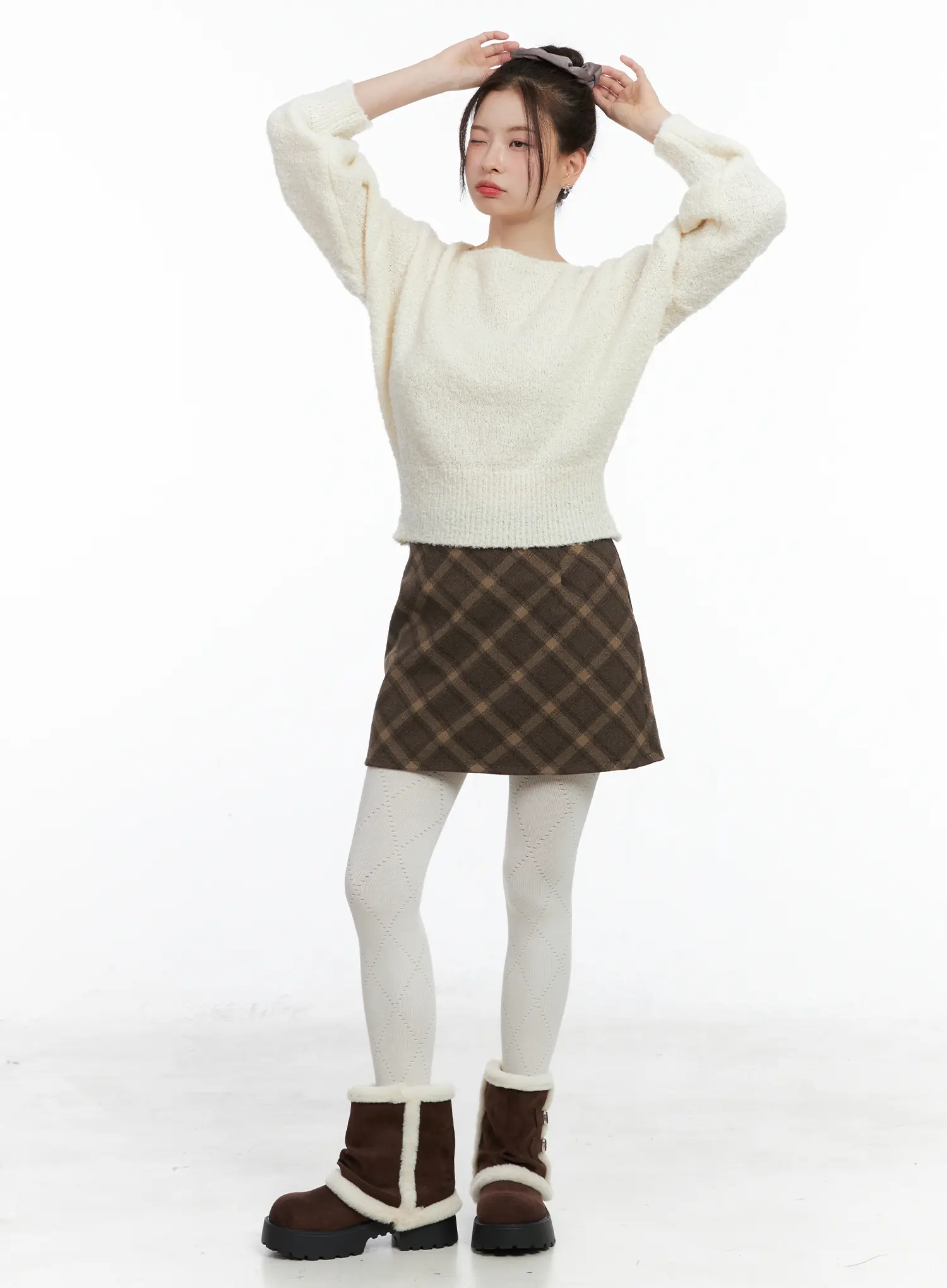 Soft Boat Neck Knit Sweater CN518 - Image 2