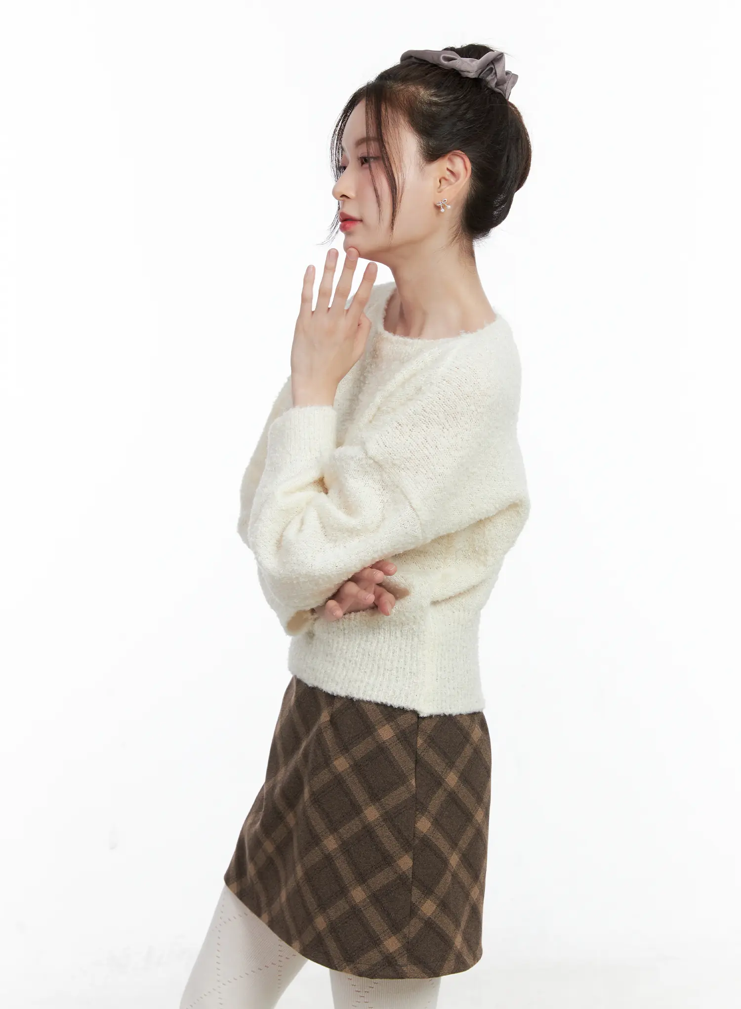 Soft Boat Neck Knit Sweater CN518 - Image 5