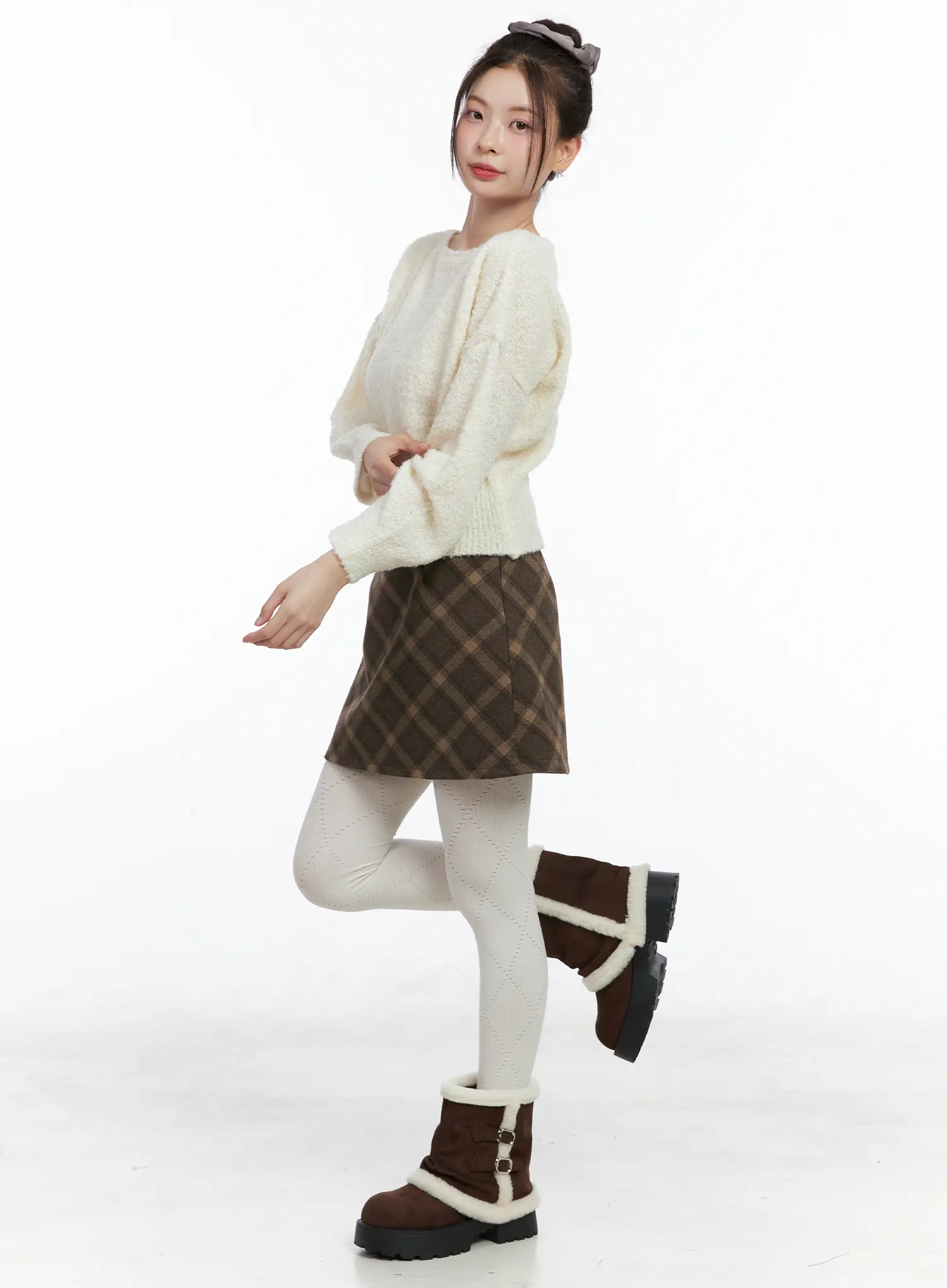 Soft Boat Neck Knit Sweater CN518 - Image 6