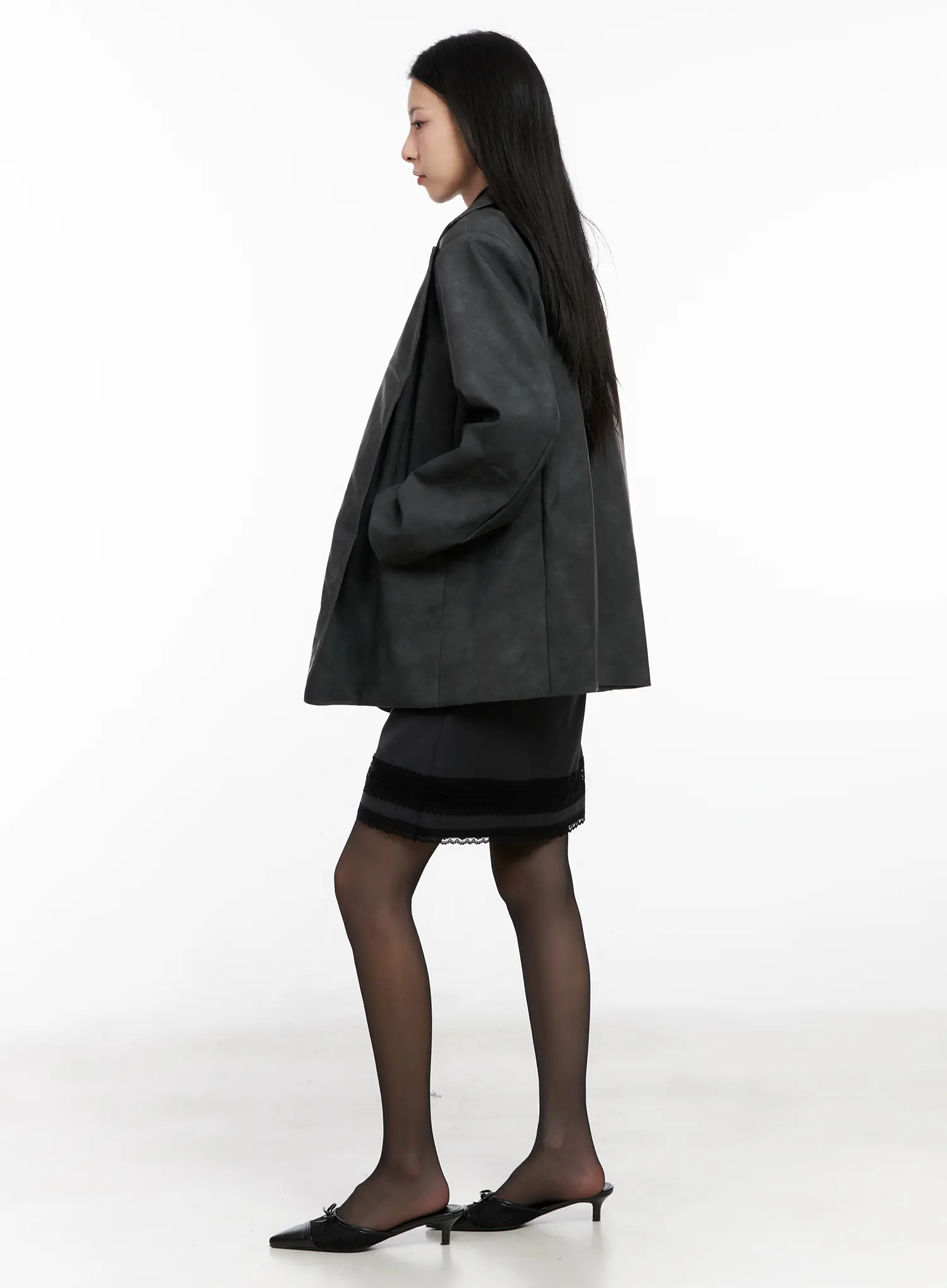 Soft-Brushed Oversized Blazer CG526 - Image 4