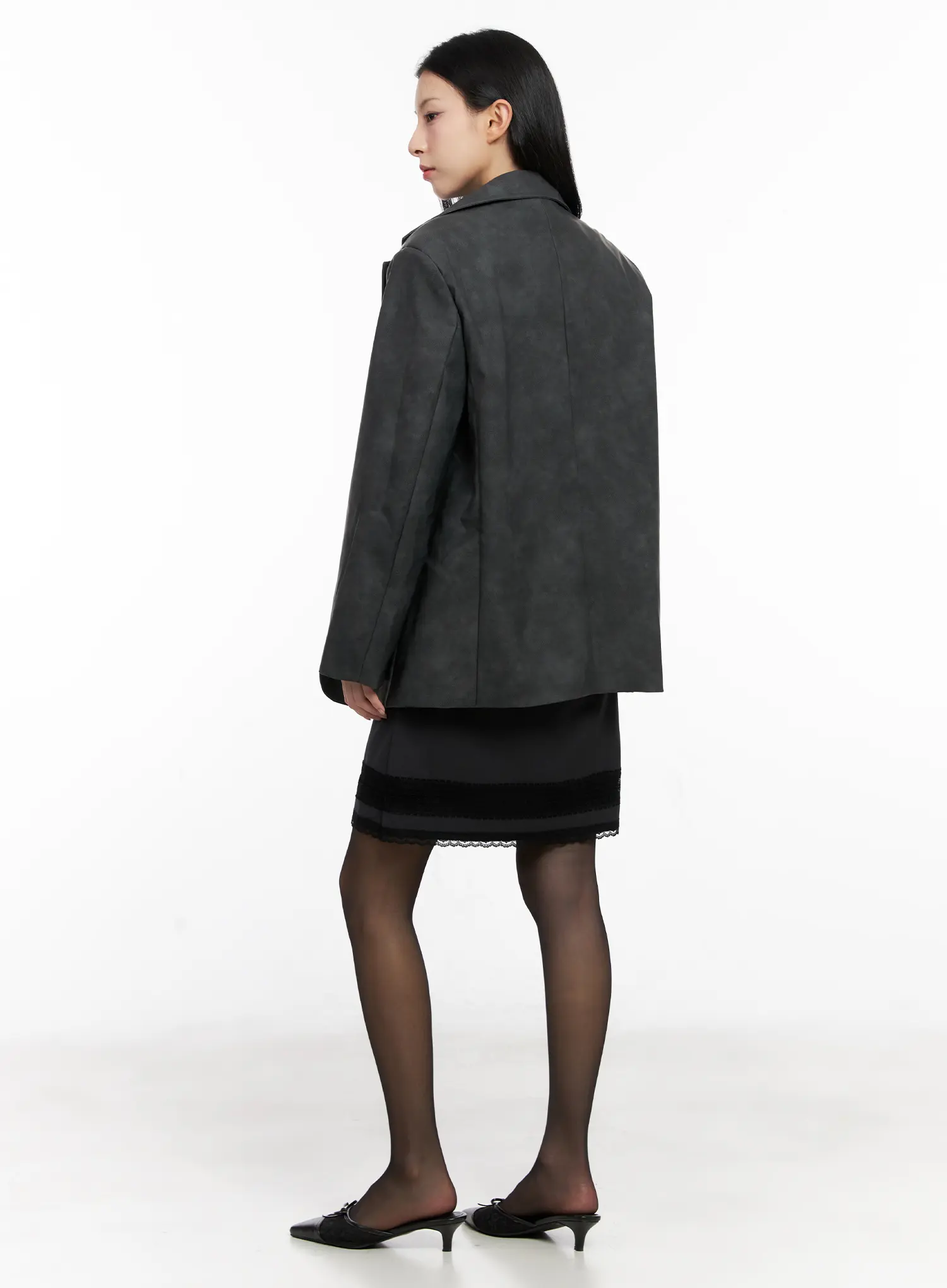 Soft-Brushed Oversized Blazer CG526 - Image 5