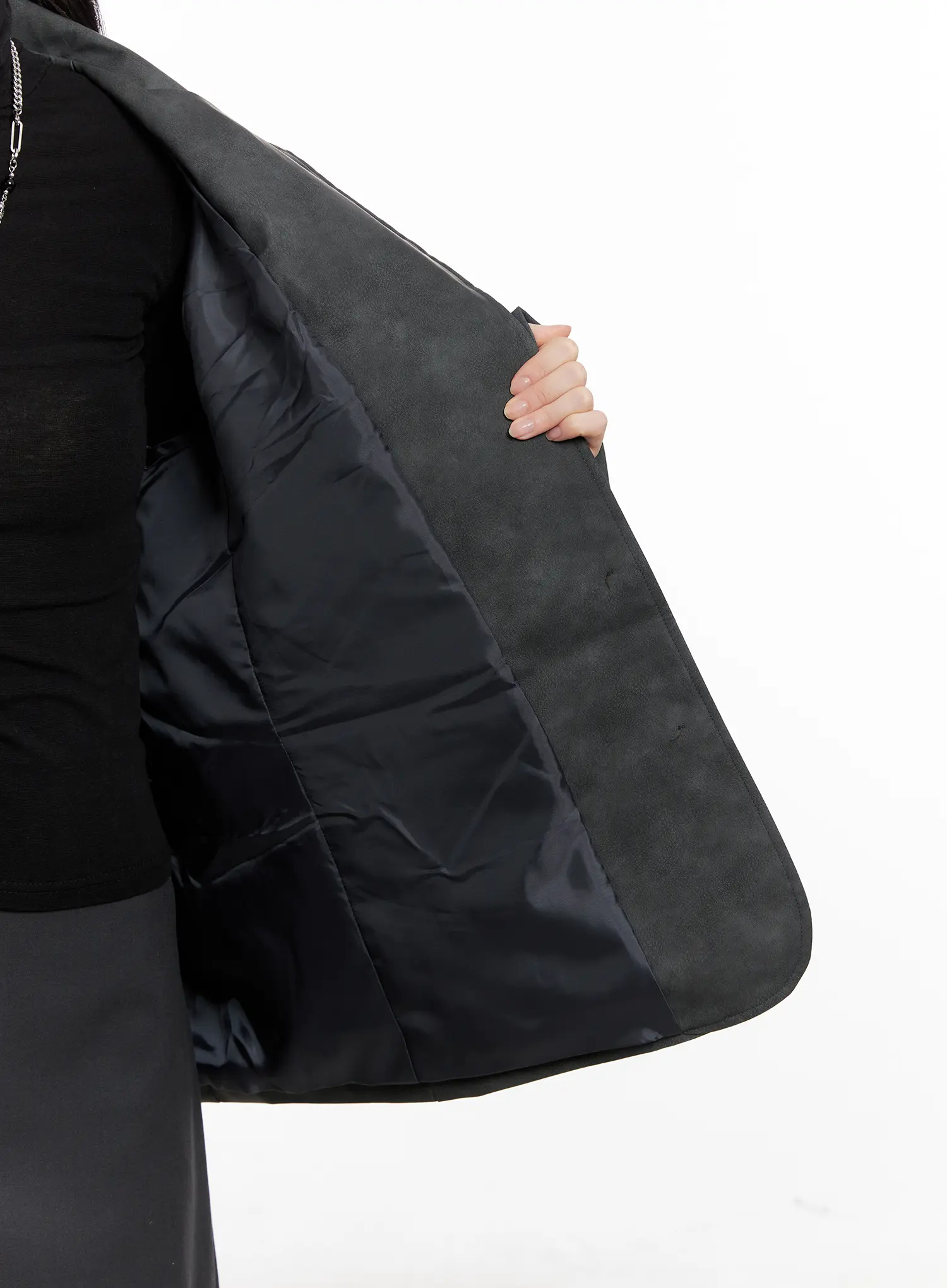 Soft-Brushed Oversized Blazer CG526 - Image 8