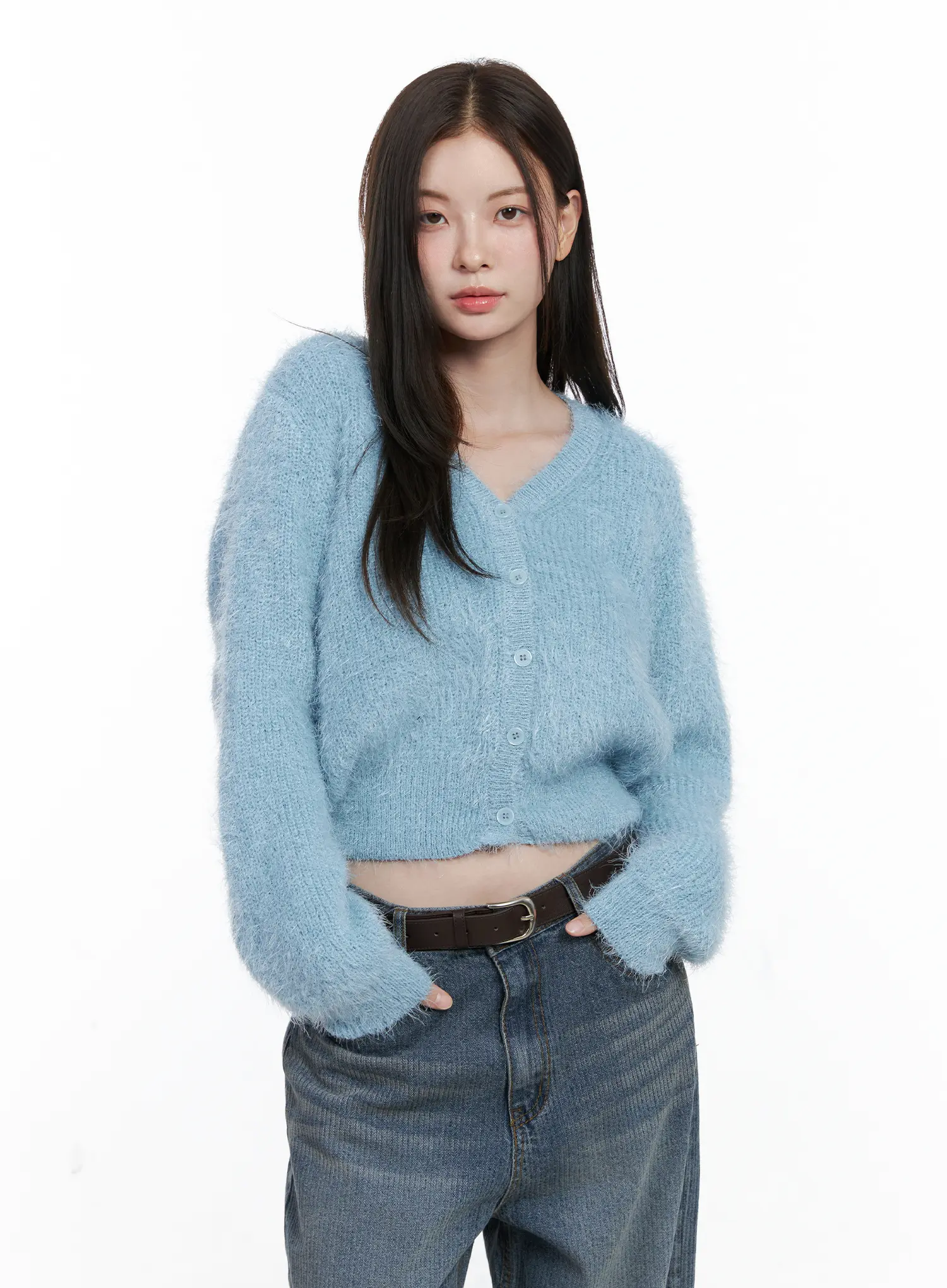 Soft Knit Crop Cardigan CO503 - Image 9