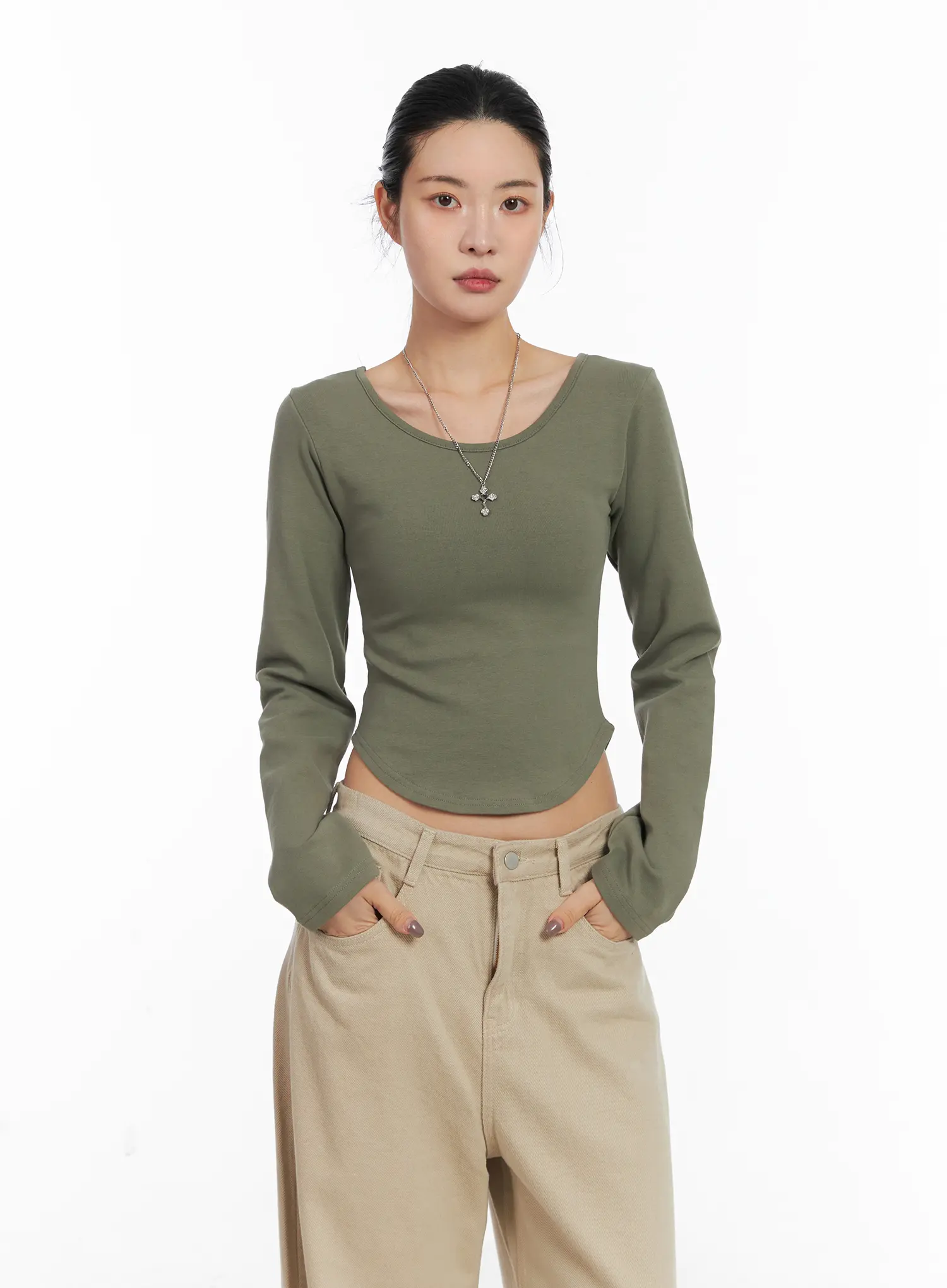 Soft Ribbed Long Sleeve Tee CD508 - Image 9