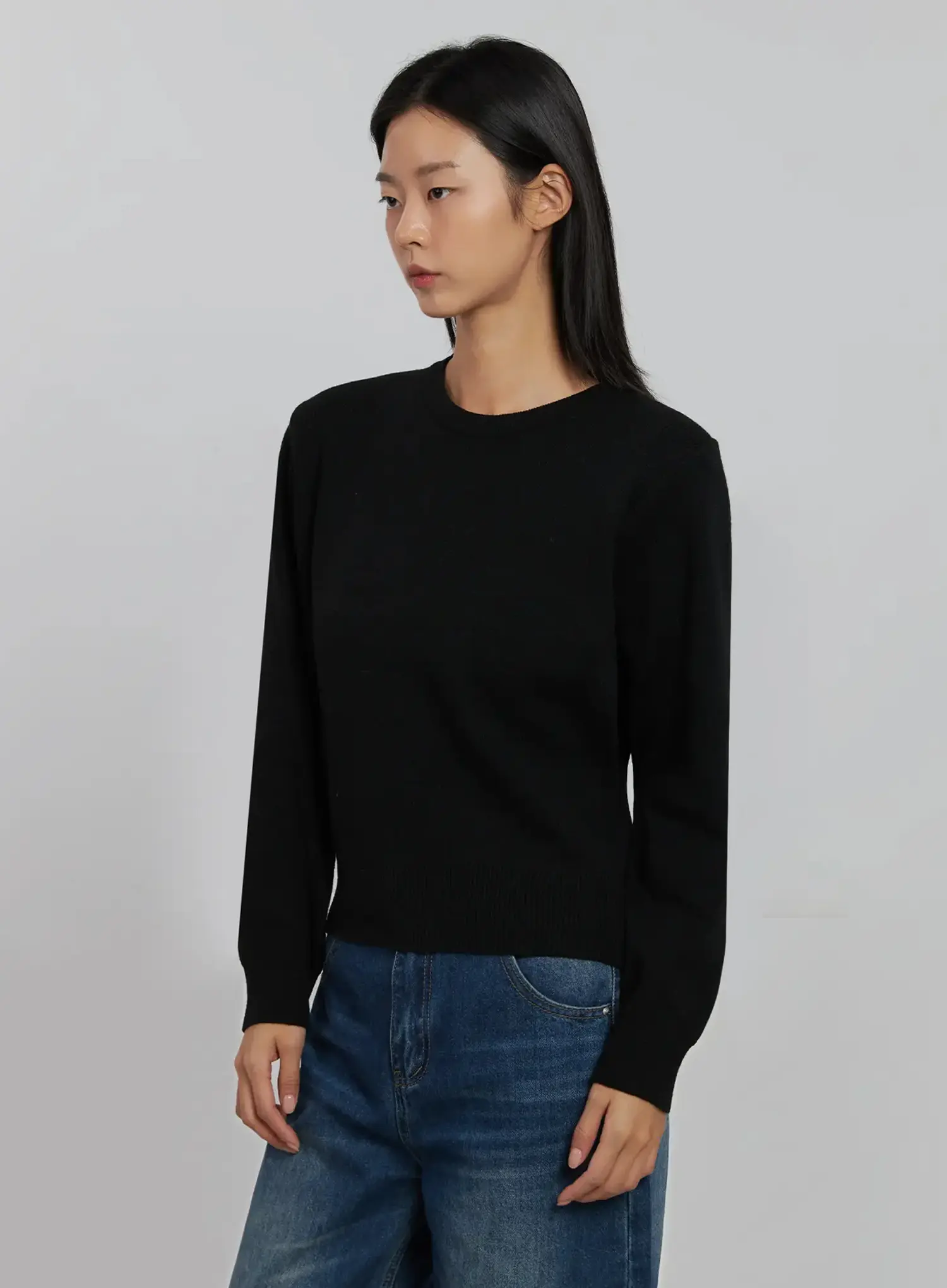 Soft Round Neck Knit Top IJ508 - Image 12