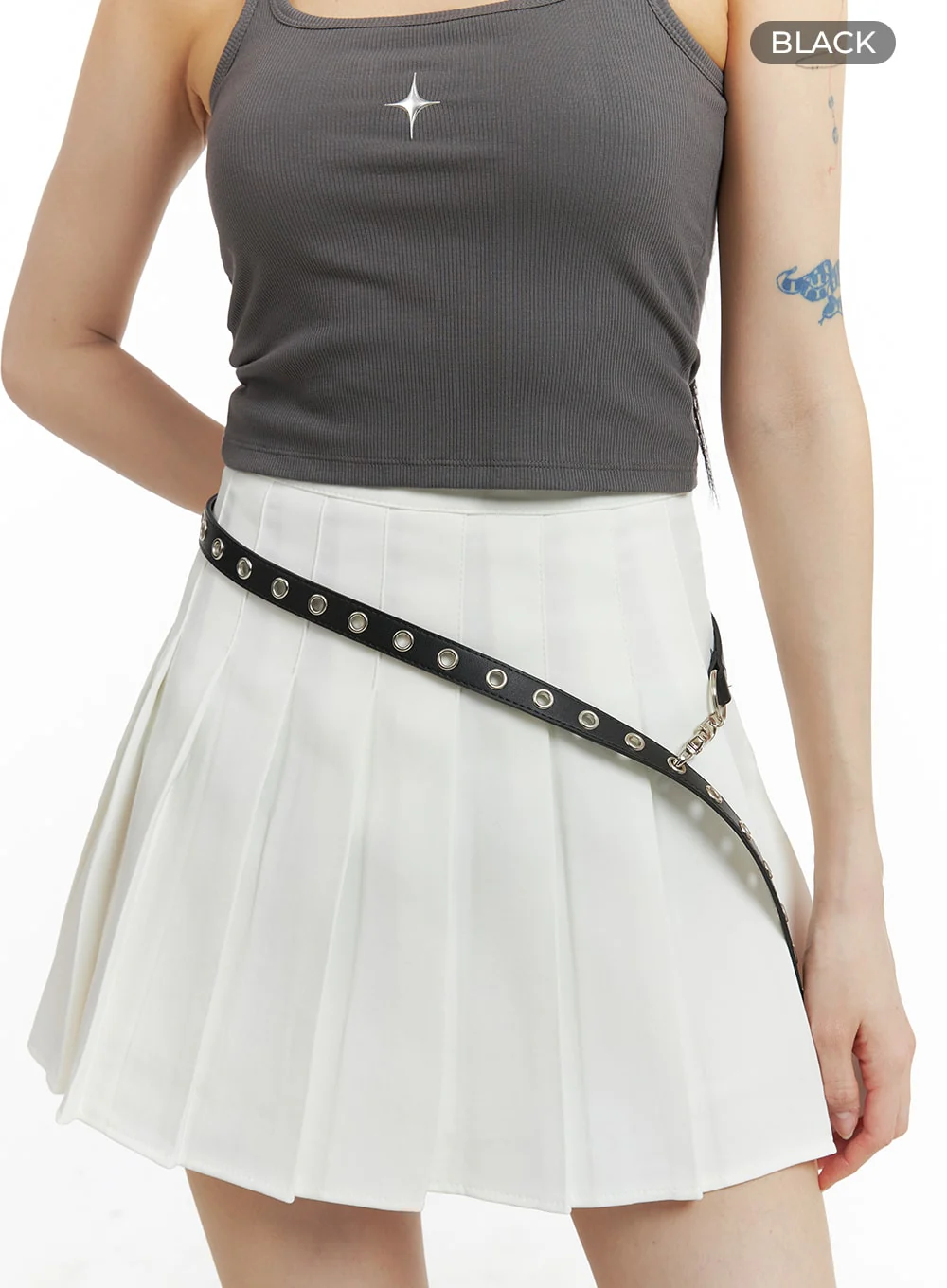 Solid Faux Leather Belt OM426 - Image 5
