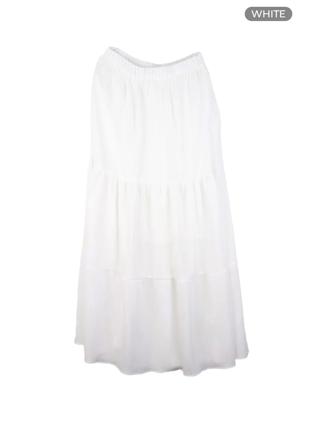 Solid Ruffle Maxi Skirt CM421 - Image 7