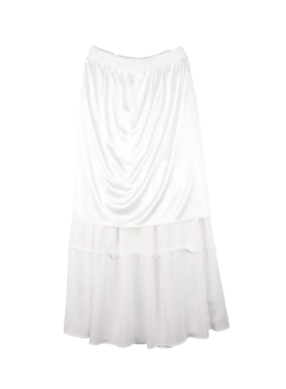 Solid Ruffle Maxi Skirt CM421 - Image 8