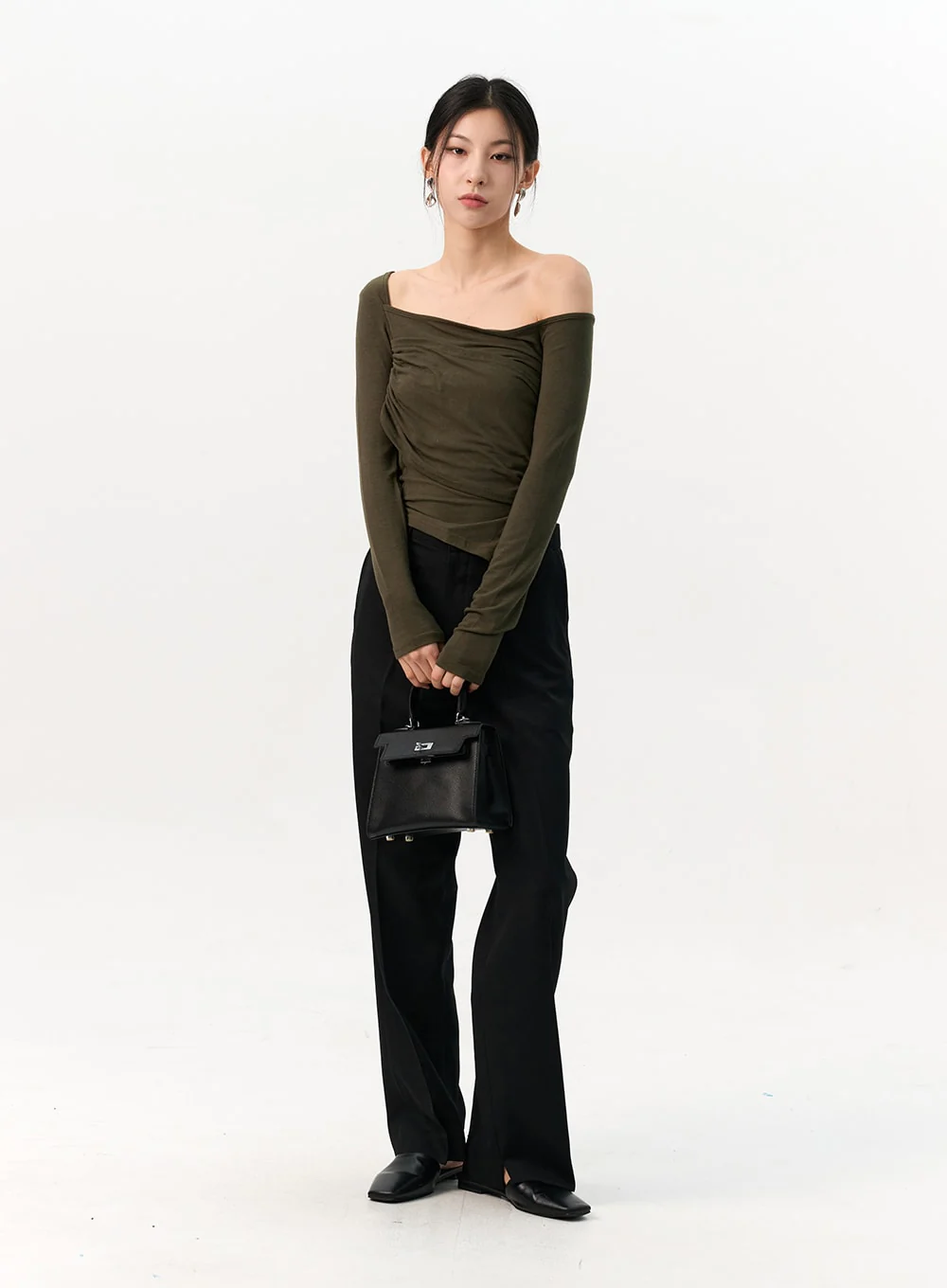 Solid Tailored Pants IO320 - Image 7