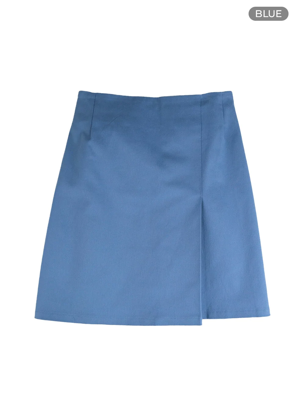 Solid Wrap Cotton Mini Skirt IM406 - Image 11