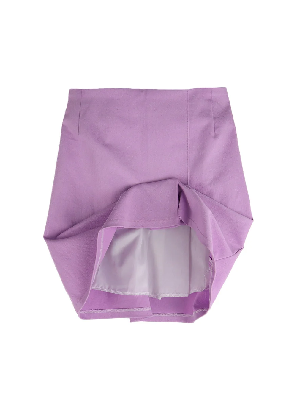 Solid Wrap Cotton Mini Skirt IM406 - Image 14