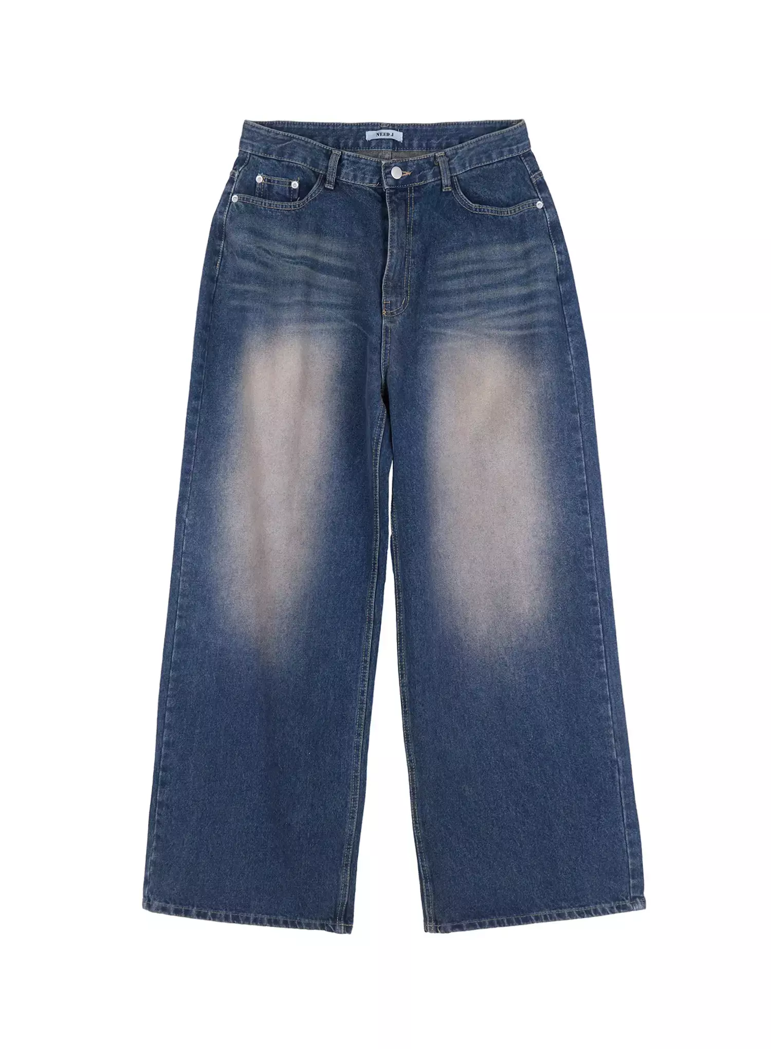 Solji Acid Washed Wide-Leg Jeans IL531 - Image 17