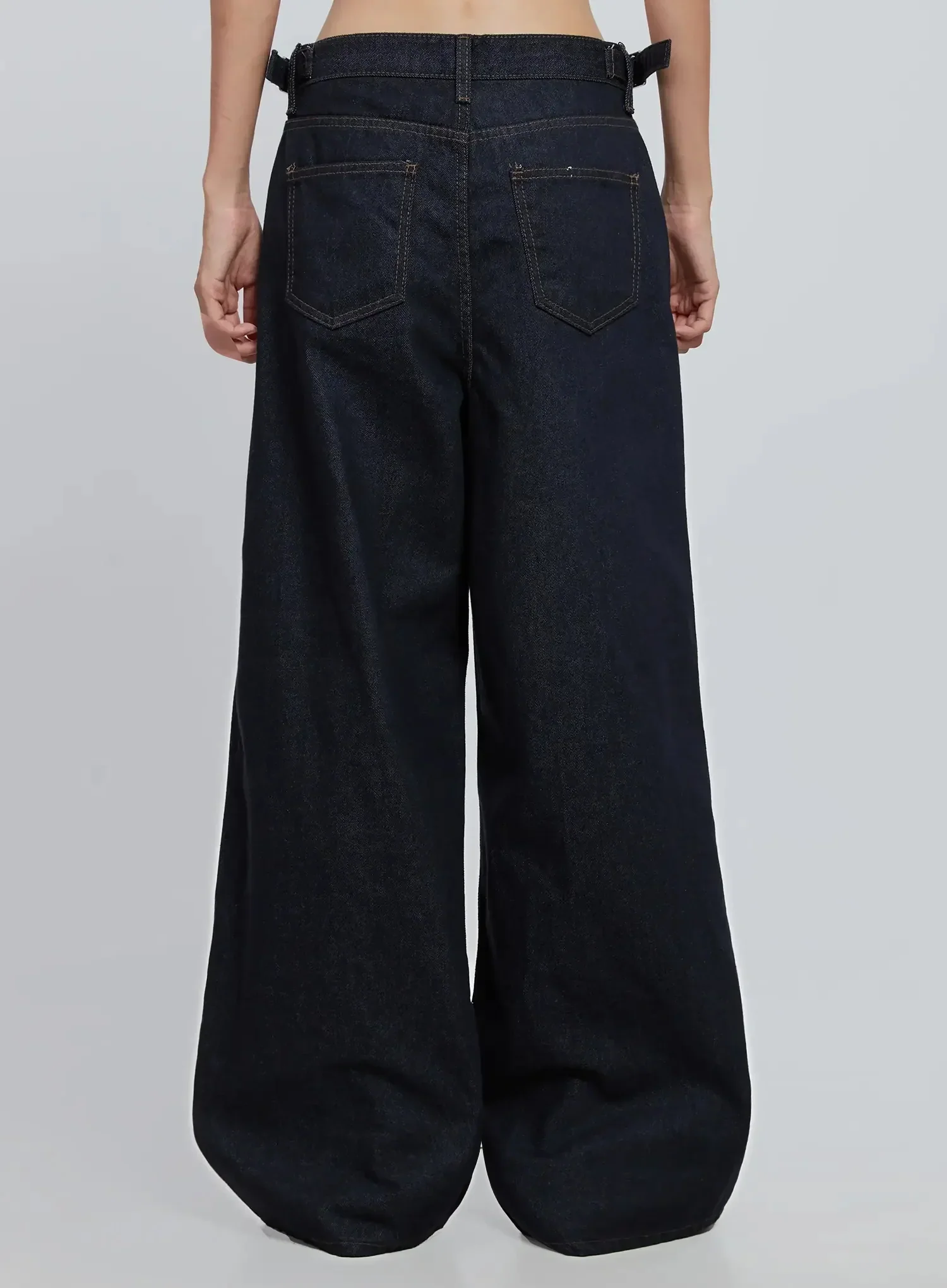 Soobin Side Button Wide-Leg Jeans IO530 - Image 12