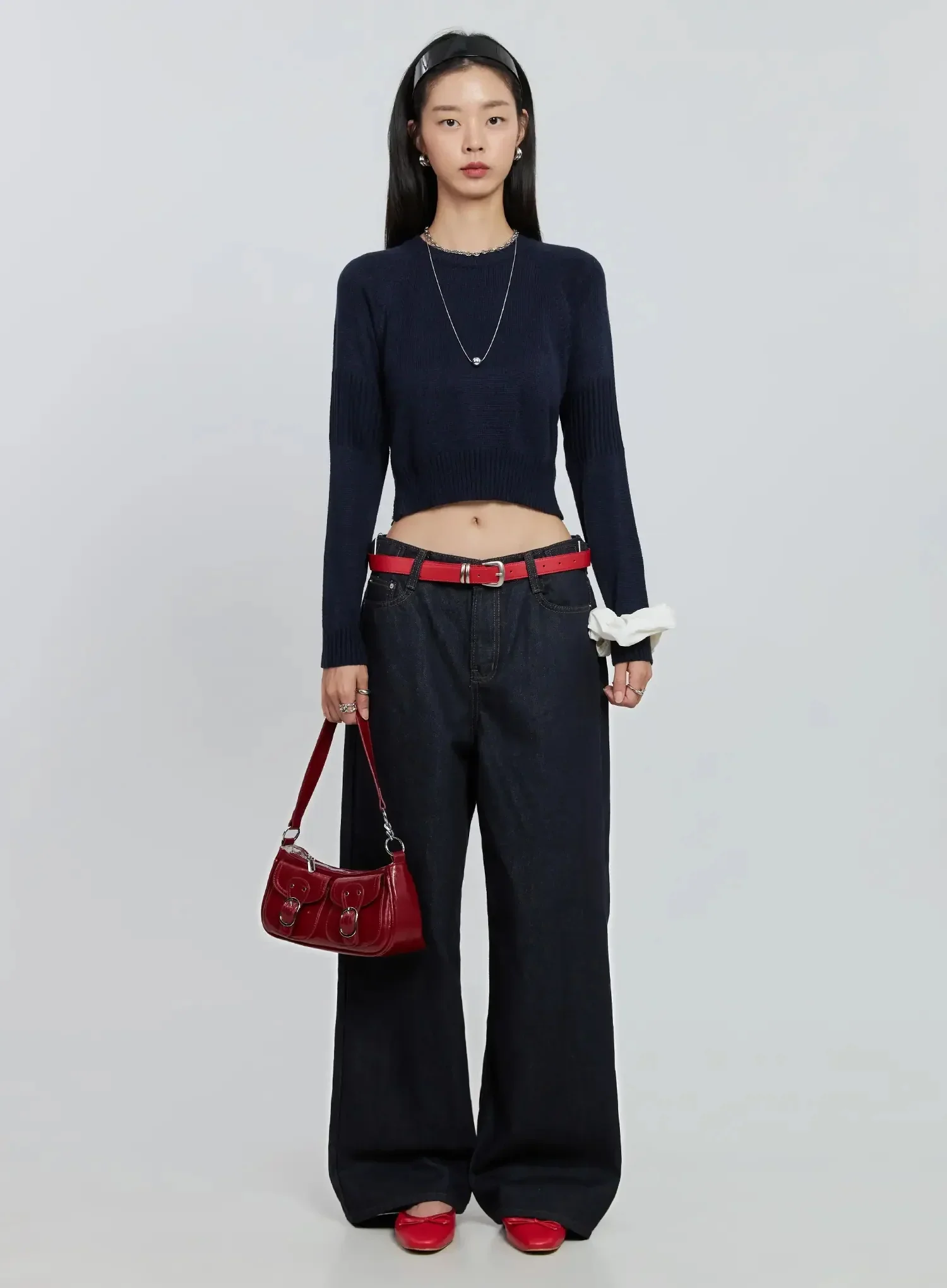 Soobin Side Button Wide-Leg Jeans IO530 - Image 14
