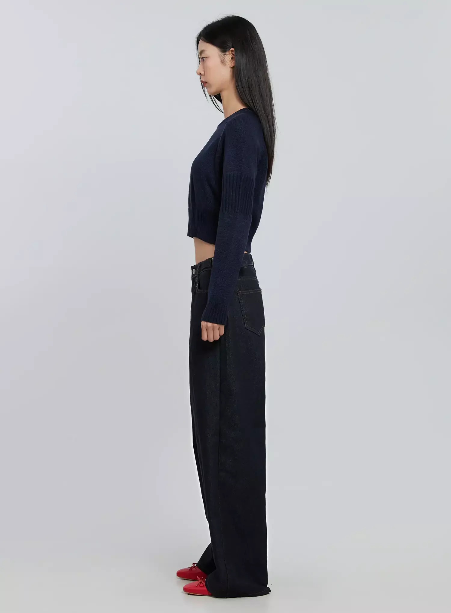 Soobin Side Button Wide-Leg Jeans IO530 - Image 8