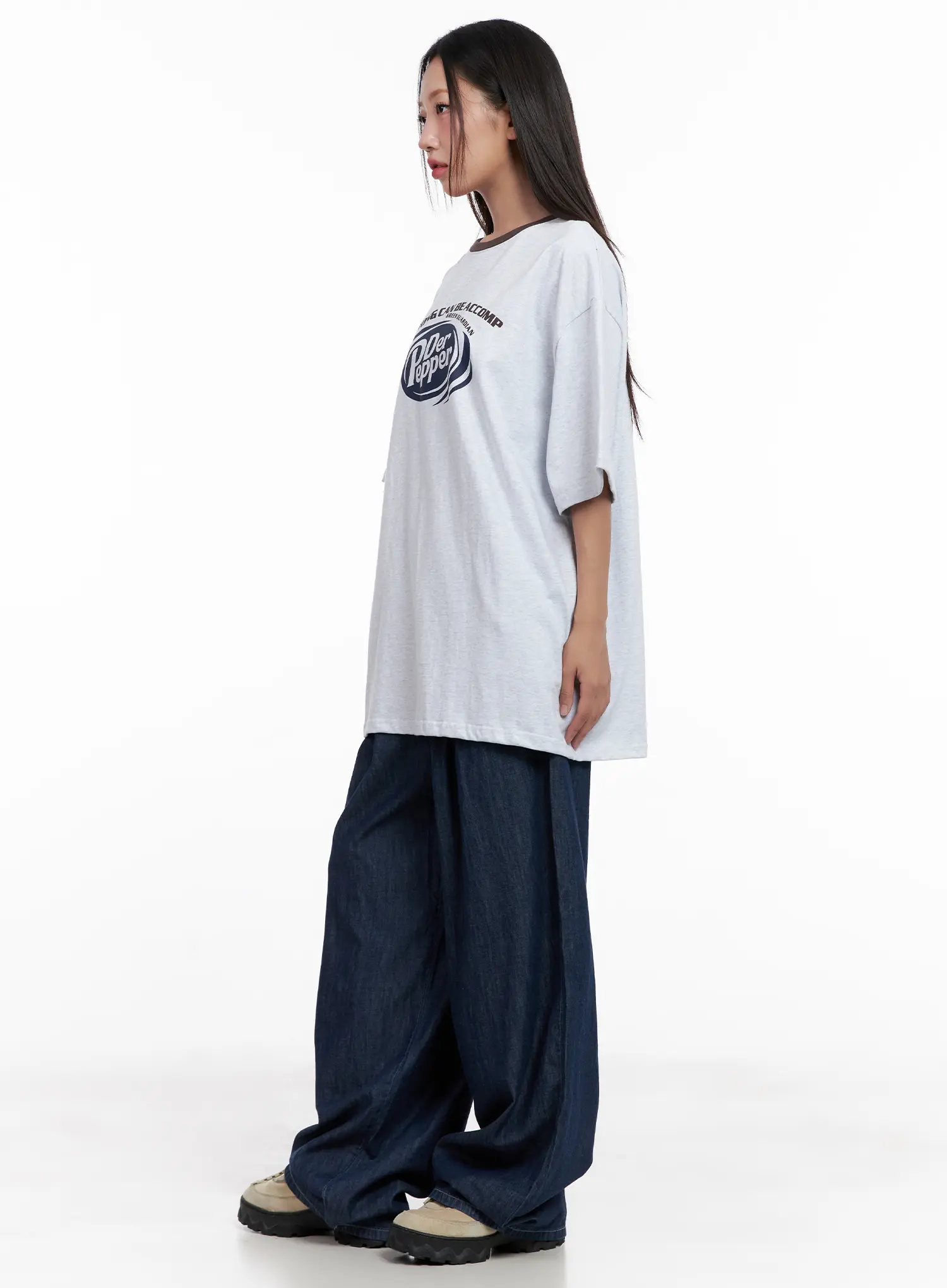 Sophia Raw-Wash Wide Jeans CL518 - Image 4