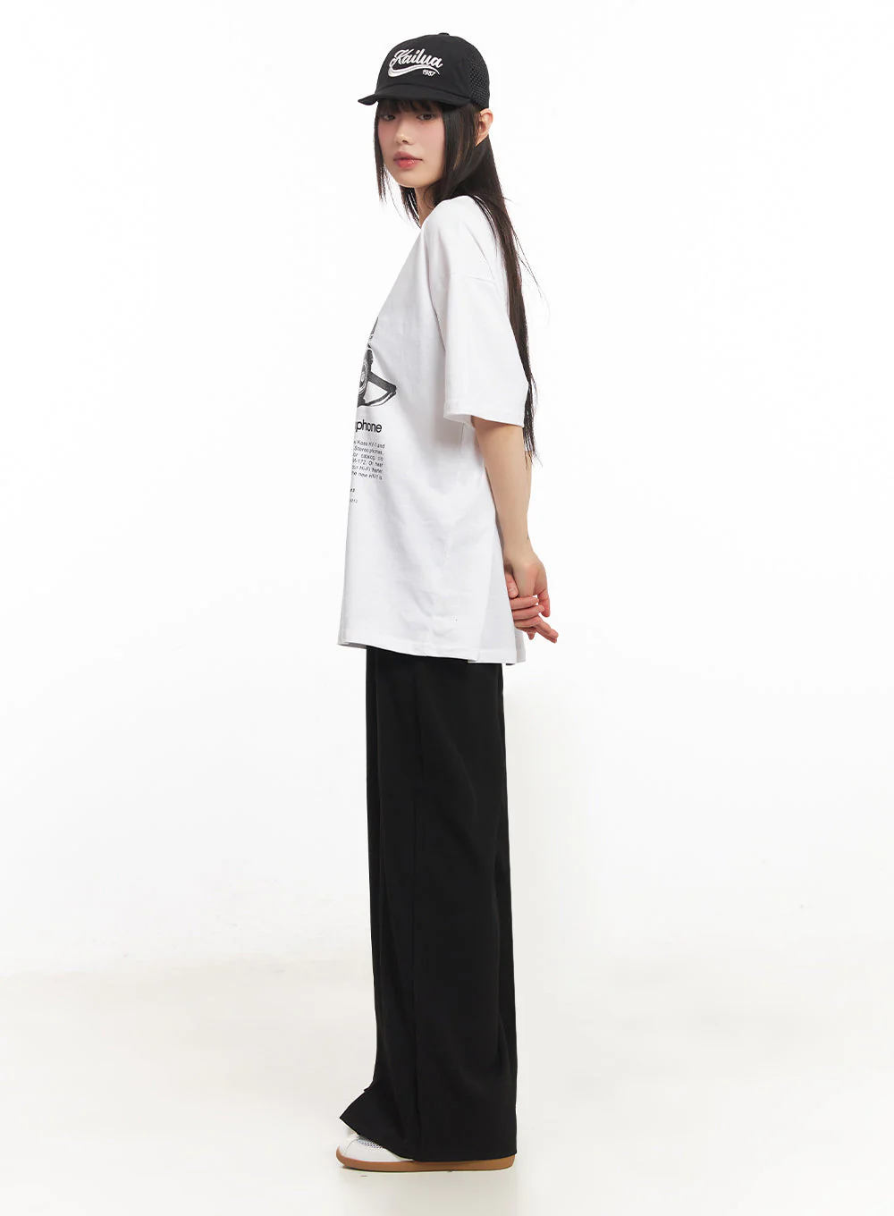 Sound Graphic Oversize T-Shirt IY502 - Image 11
