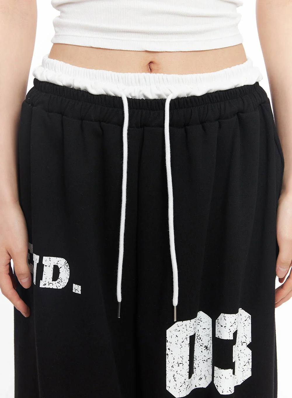 Sporty Layered Sweatpants CY528 - Image 5