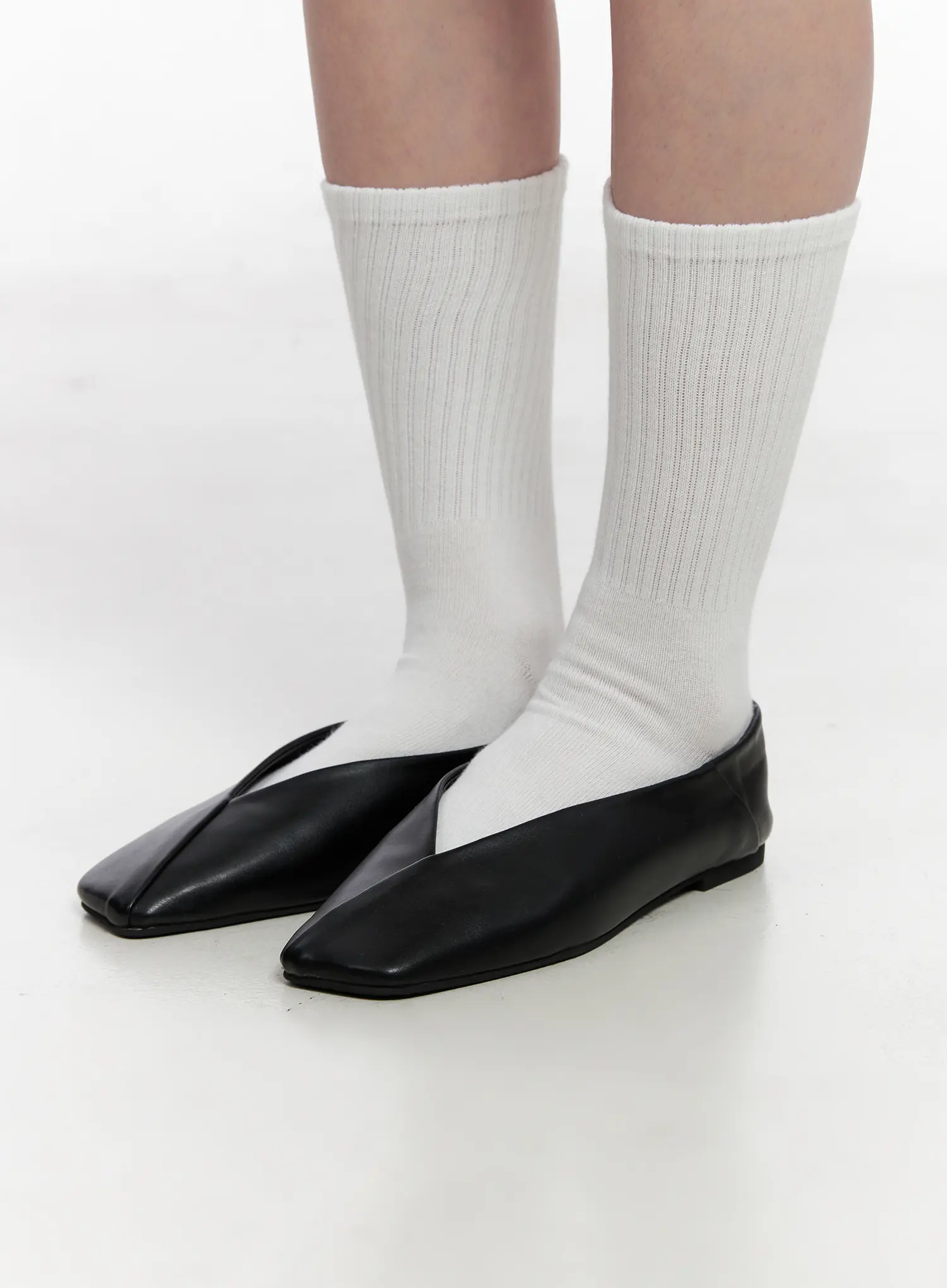 Square Crossline Ballet Flats CO524