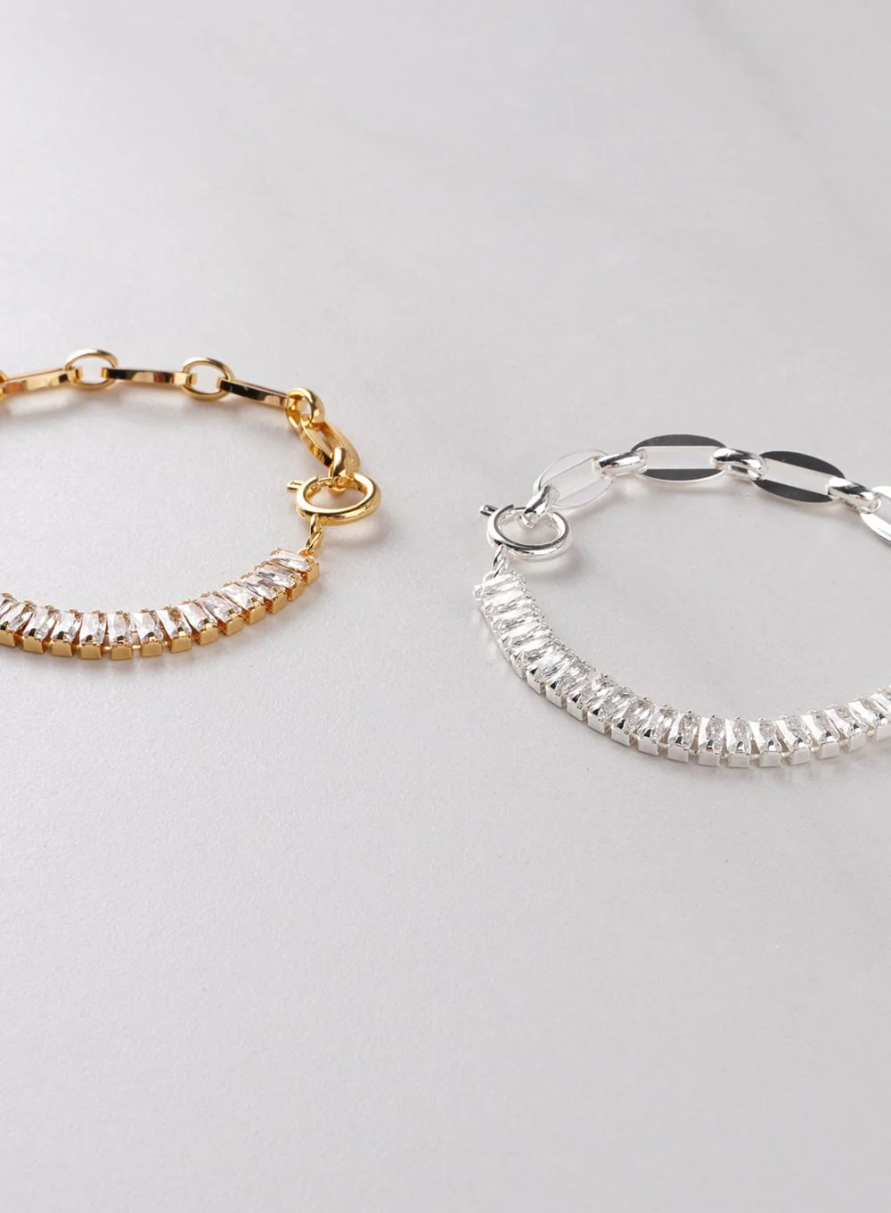 Square Cubic Chain Bracelet IL411 - Image 3