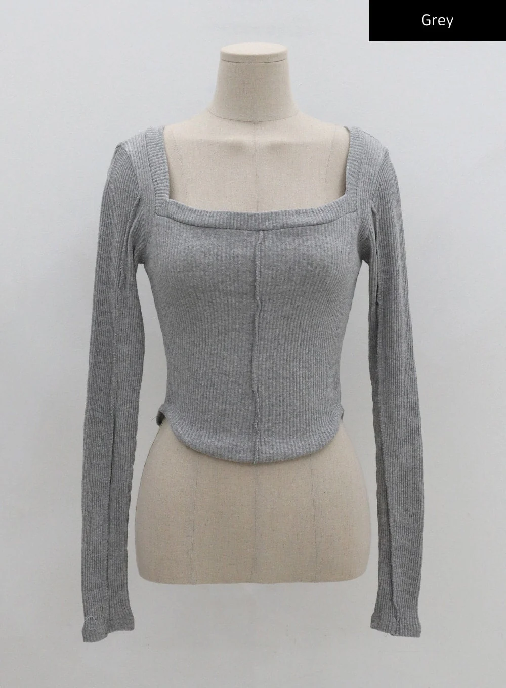 Square Neck Crop Long Sleeve Shirt CG16 - Image 15