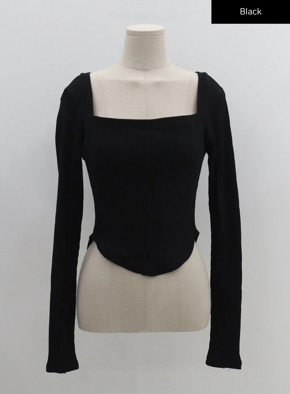 Square Neck Crop Long Sleeve Shirt CG16 - Image 18