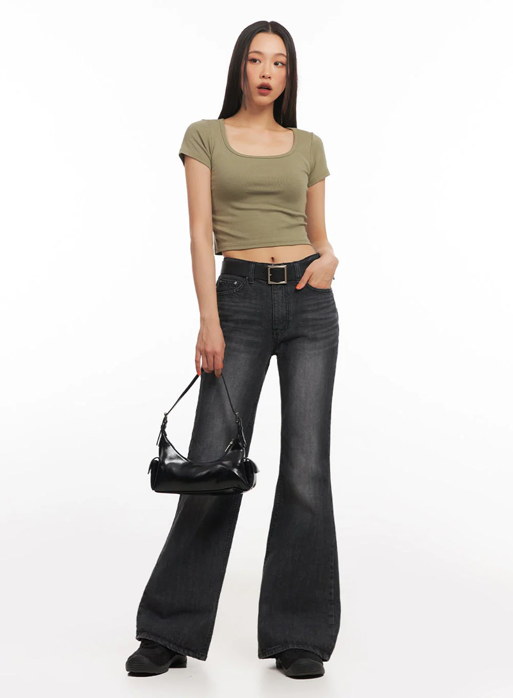 Square Neck Crop Tee IA504 - Image 13
