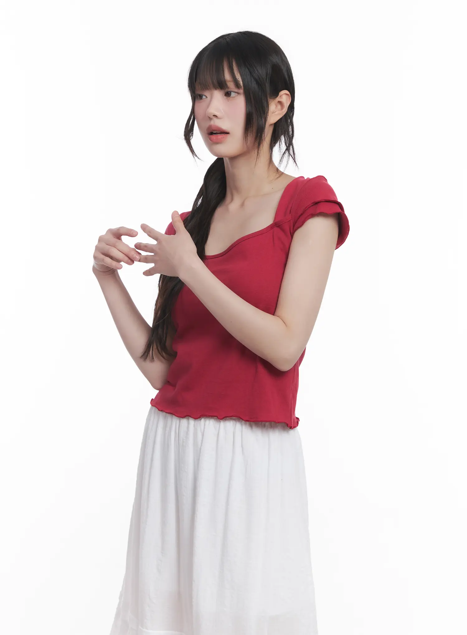 Square Neck Crop Top CU519 - Image 5