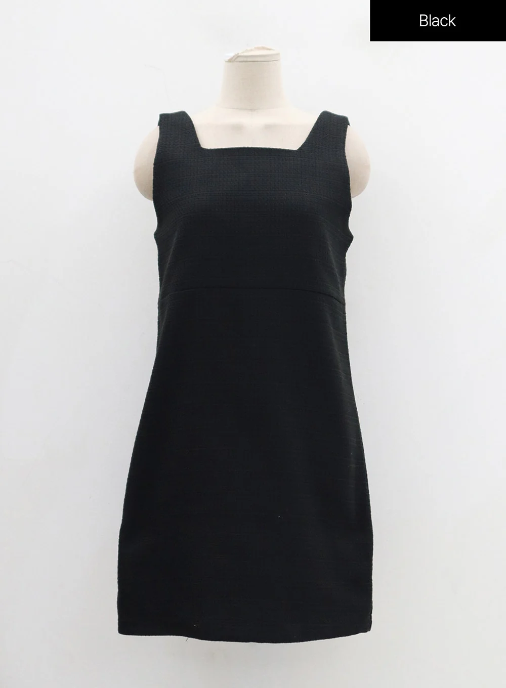 Square Neck Sleeveless Tweed Mini Dress OD29 - Image 18