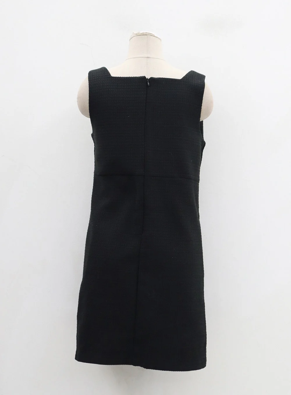 Square Neck Sleeveless Tweed Mini Dress OD29 - Image 19
