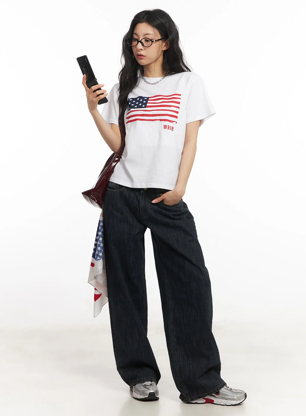 Star Flag Graphic Top CA503 - Image 12