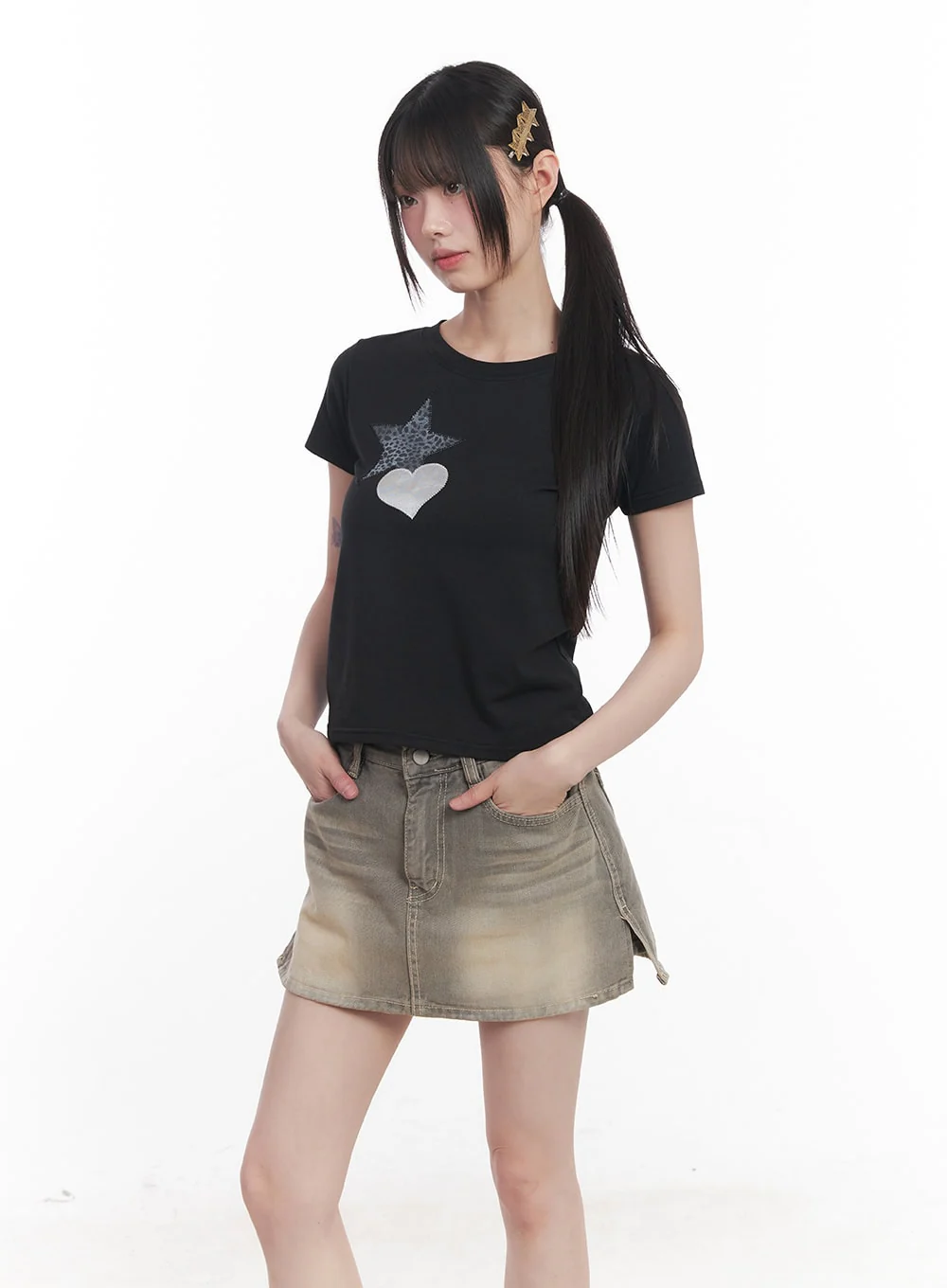 Star Graphic Baby Tee CU506 - Image 2