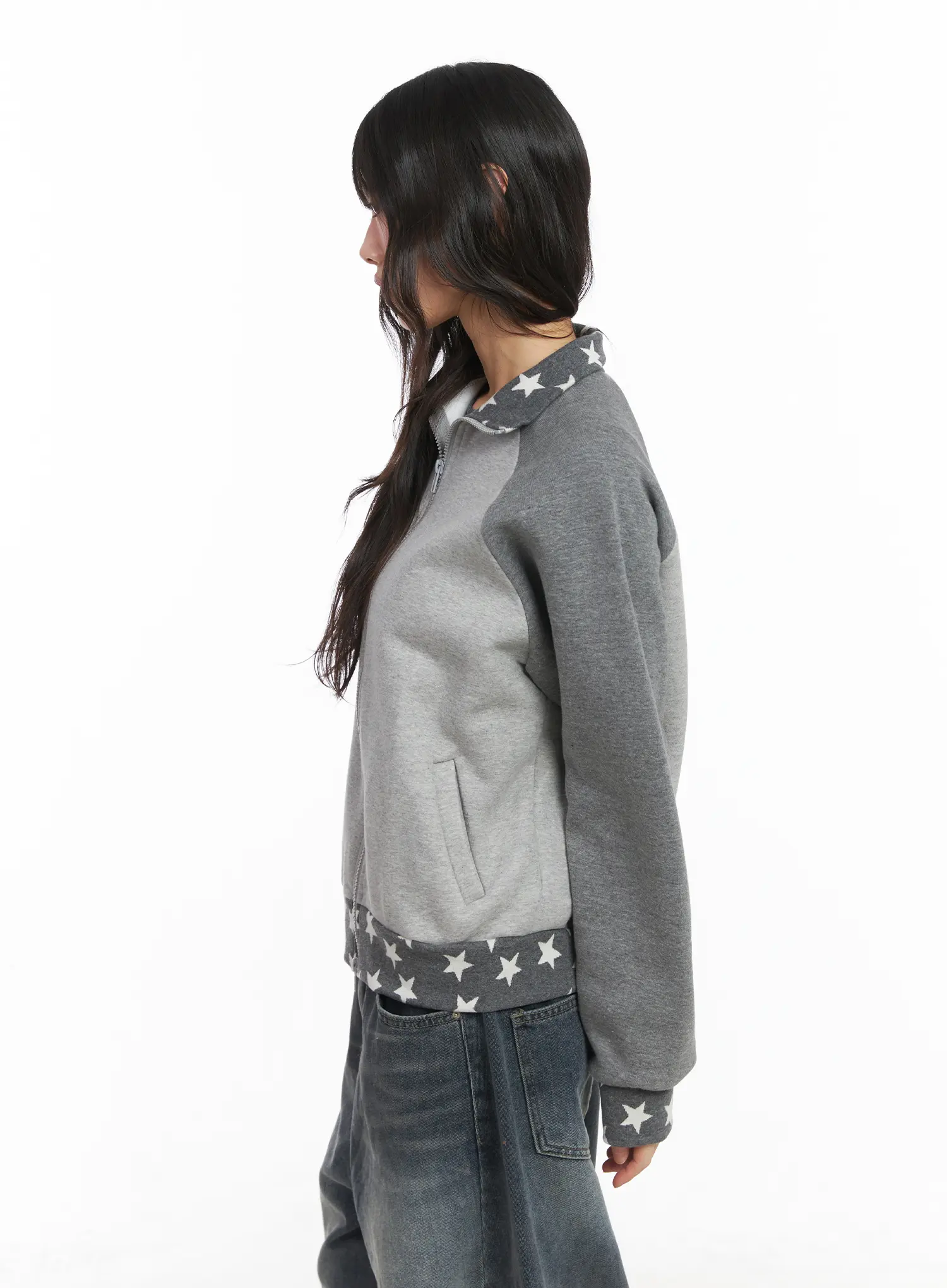 Star Graphic Sweatshirt CJ501 - Image 6