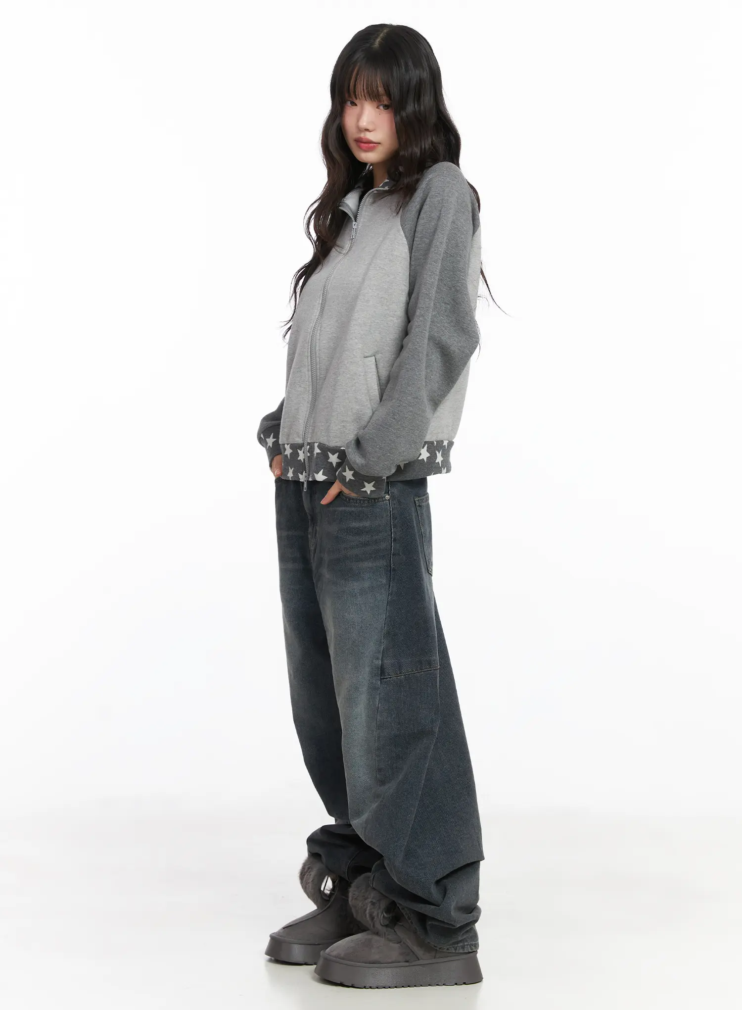 Star Graphic Sweatshirt CJ501 - Image 7