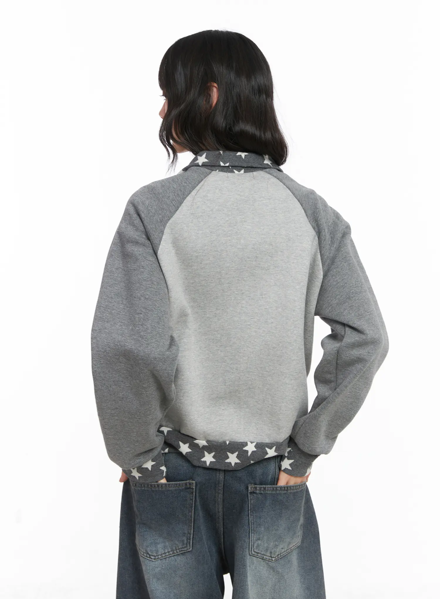 Star Graphic Sweatshirt CJ501 - Image 8