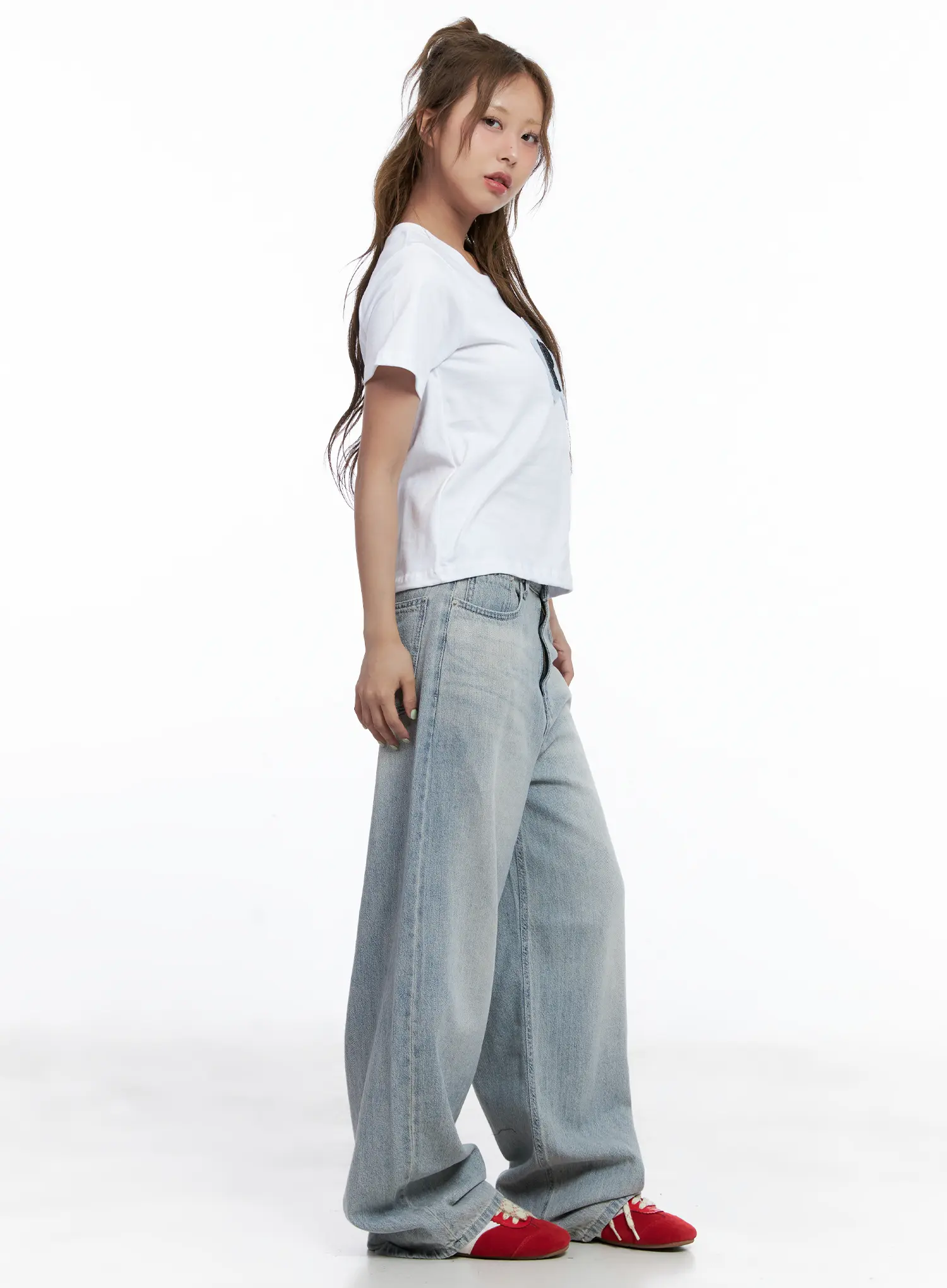 Star Patch Semi-Crop Tee CL511 - Image 6