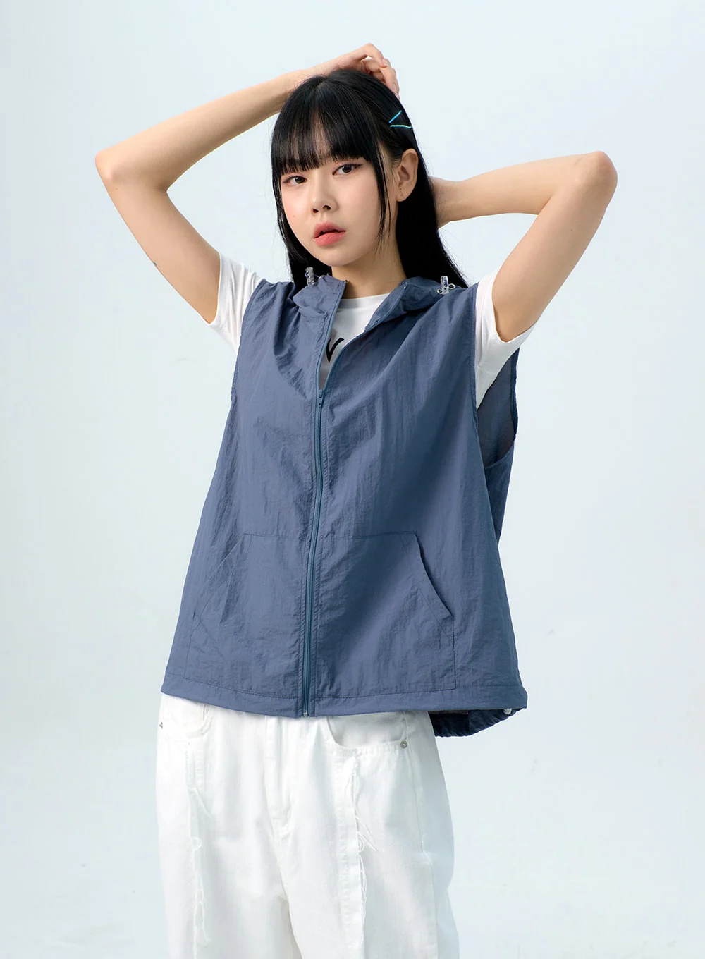 Stitch Detail Wide Fit Pants IG313 - Image 6